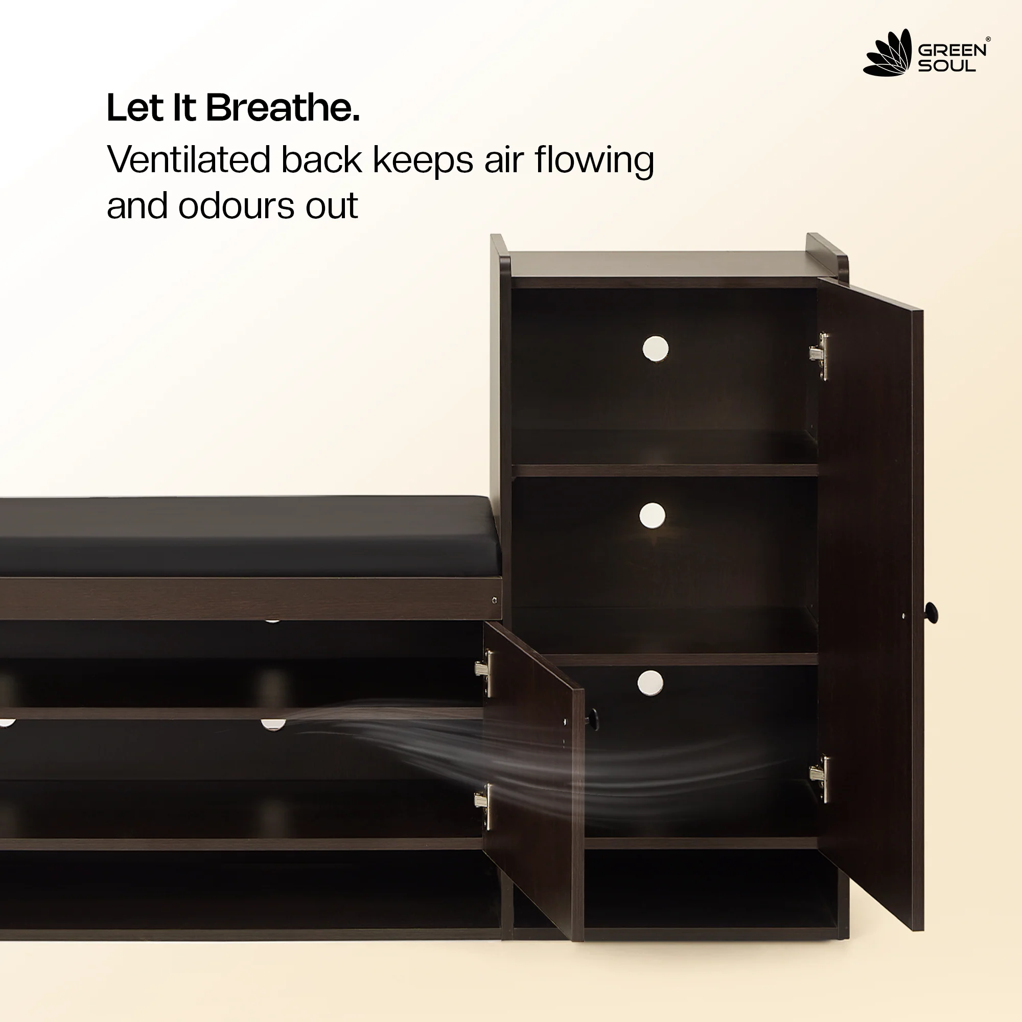 Fortuna 2+1 Door Engineered Wood Shoe Rack - Image 12