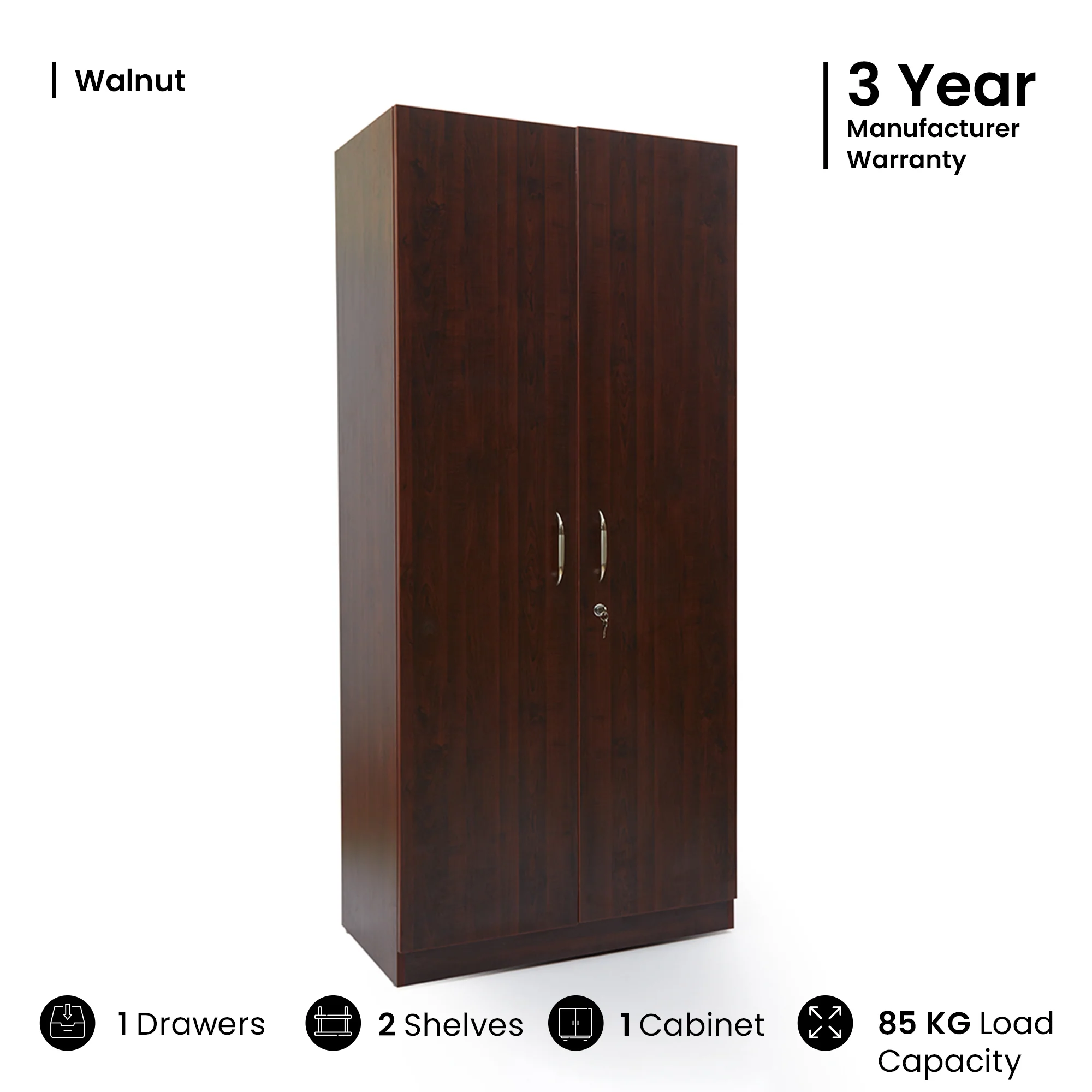 Green Soul Arthur 2-Door Wardrobe - Image 42