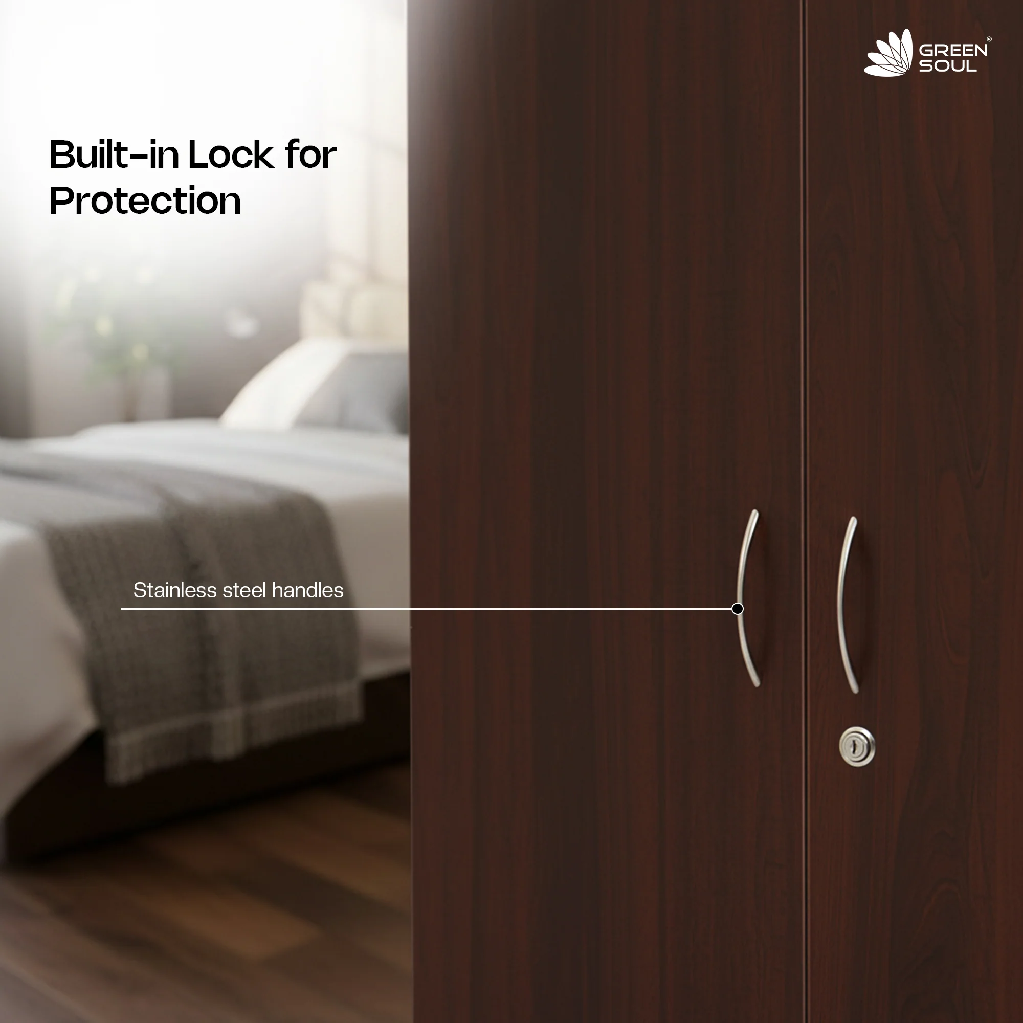 Green Soul Arthur 2-Door Wardrobe - Image 56