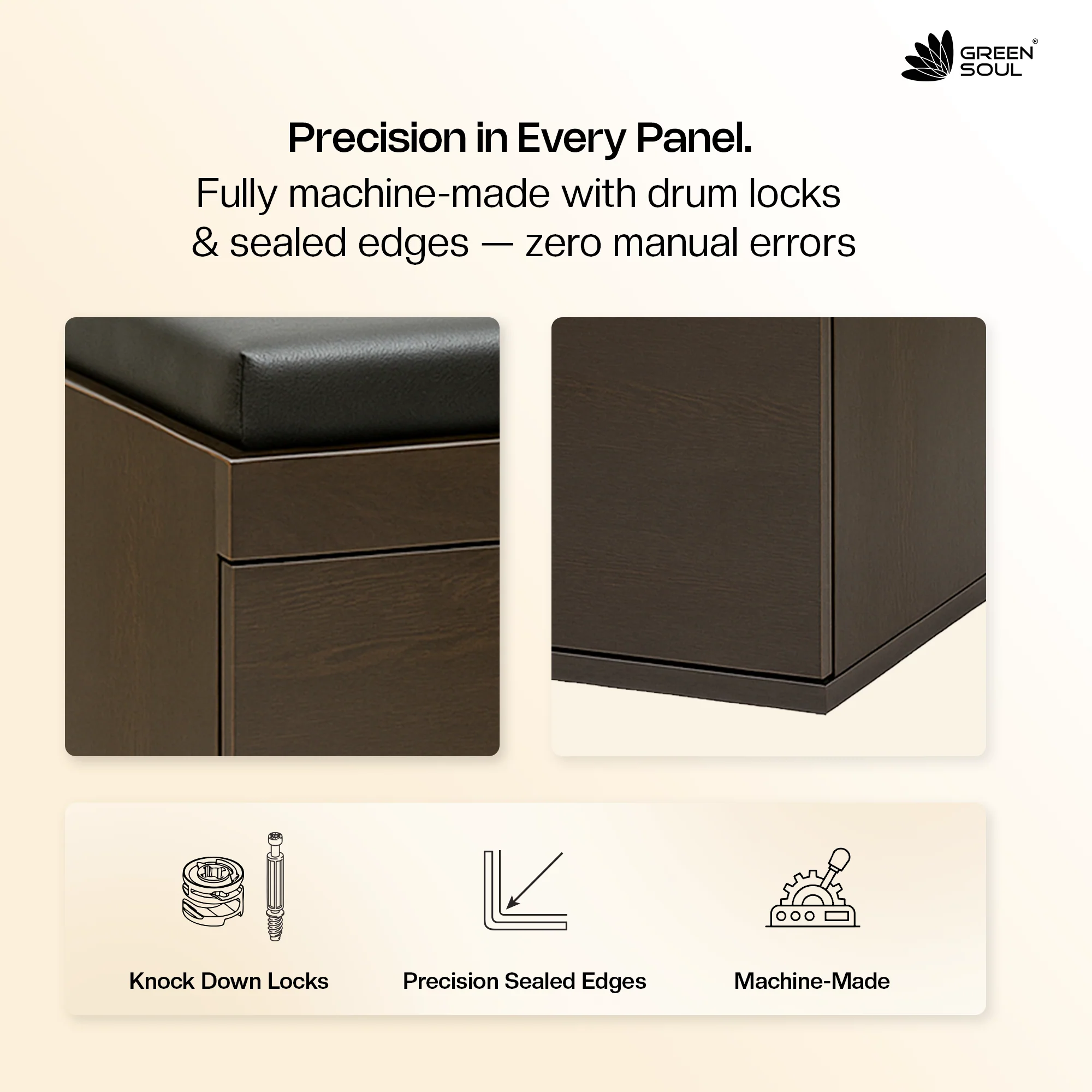 Fortuna 2 Door Shoe Rack with Seating 6 Shelves, 2 Doors Stores up to 12 Pair of Shoes - Image 17