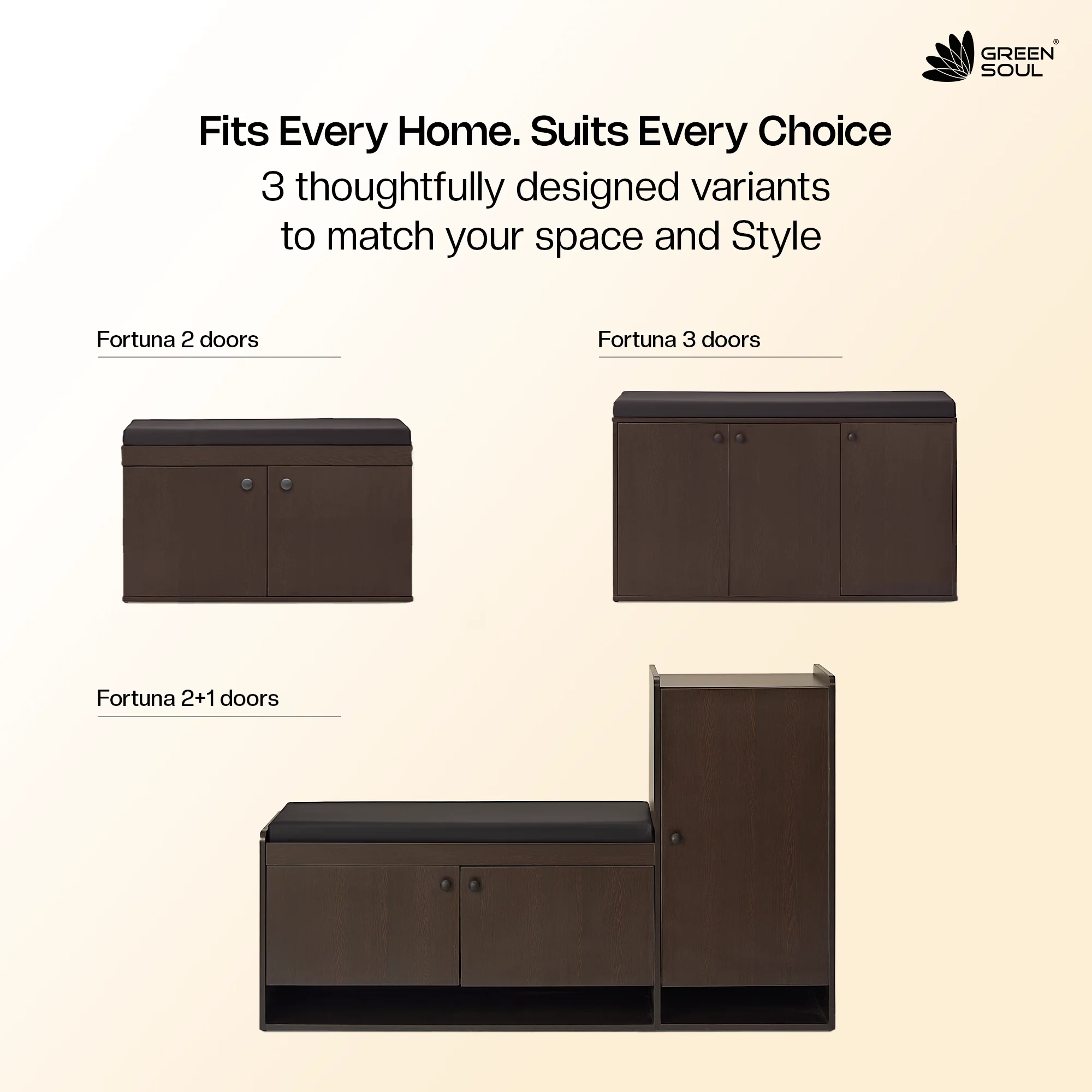 Fortuna 2 Door Shoe Rack with Seating 6 Shelves, 2 Doors Stores up to 12 Pair of Shoes - Image 24