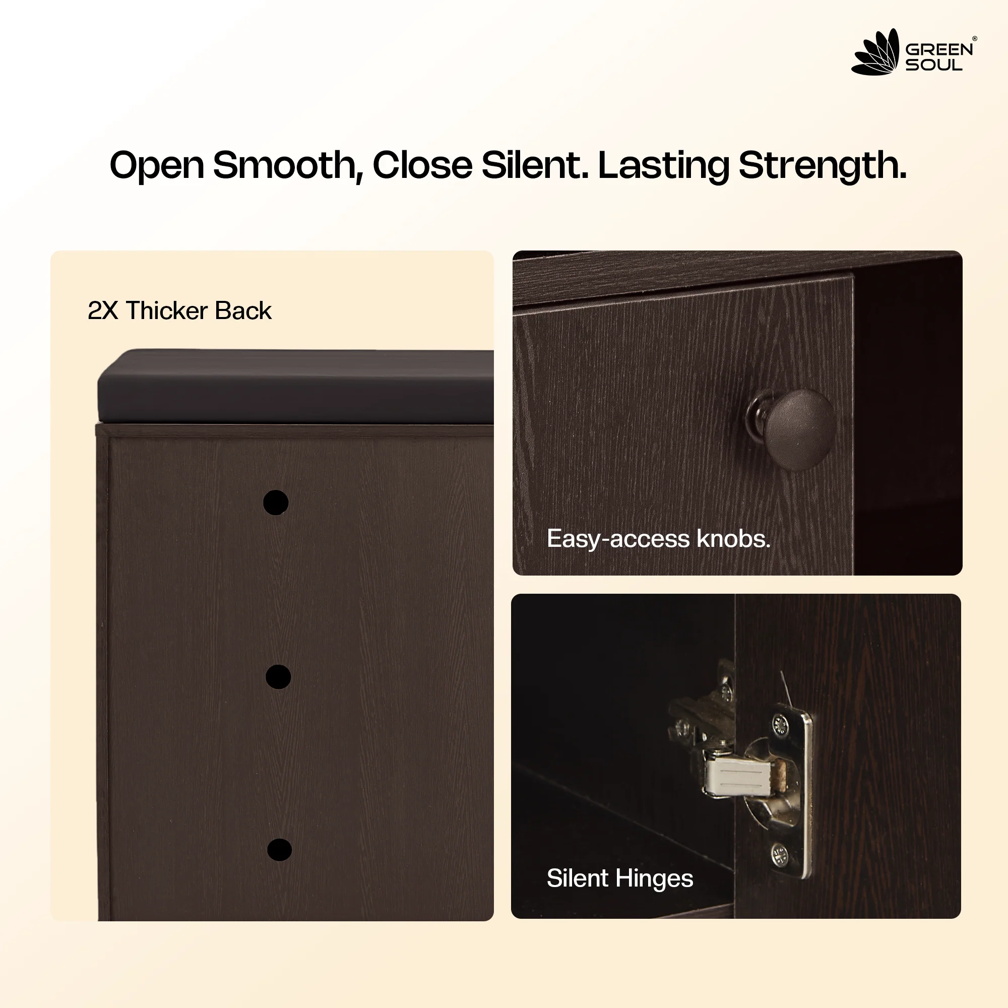 Fortuna 3 Door Engineered Wood Shoe Rack - Image 10