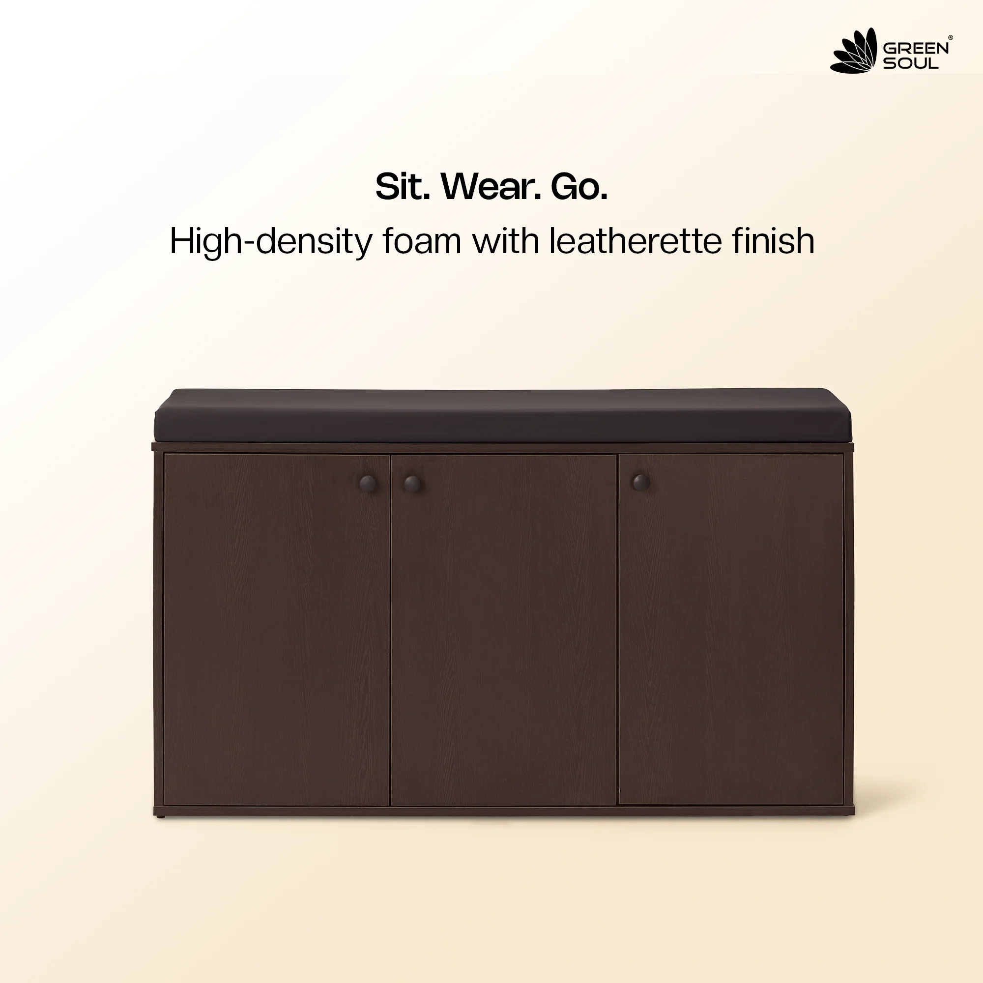 Fortuna 3 Door Engineered Wood Shoe Rack - Image 6