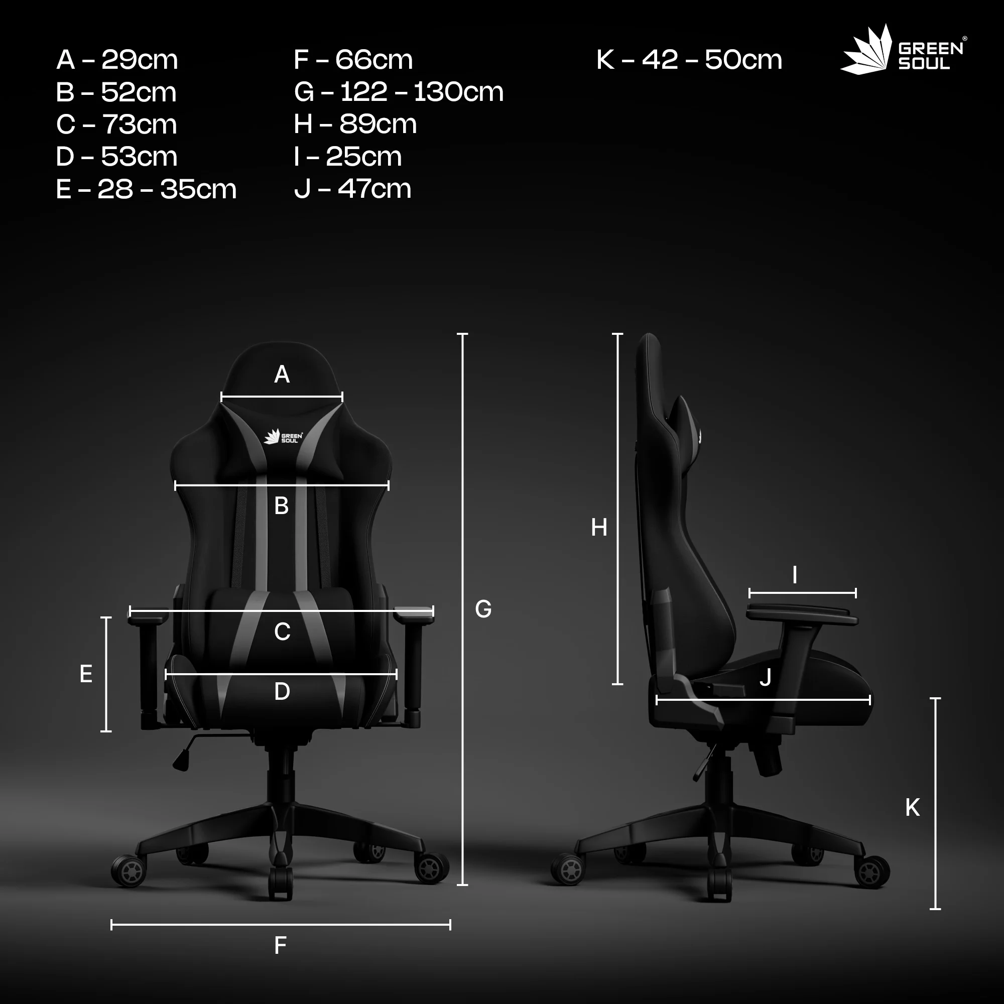 Green Soul Beast Gaming Chair - Image 44