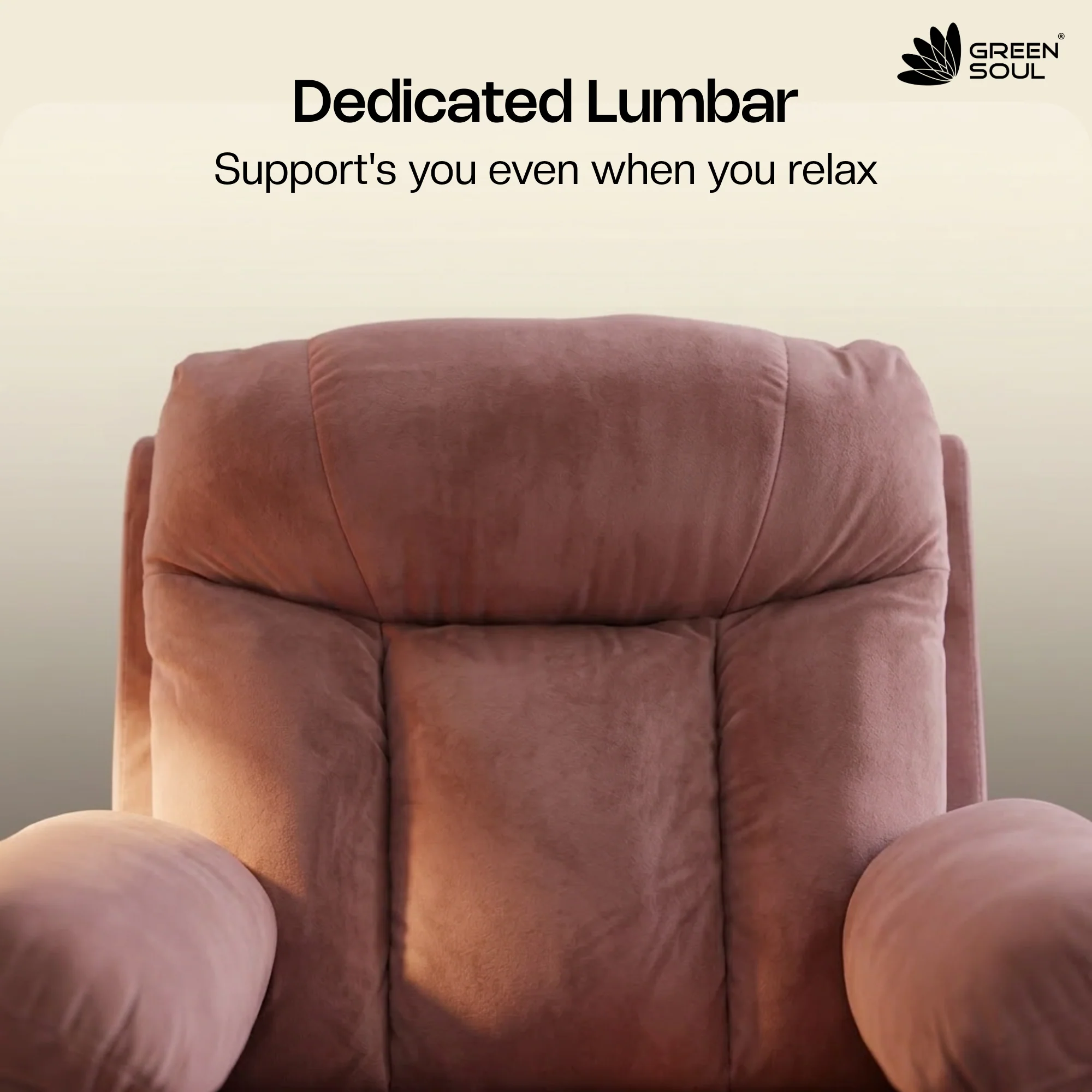 Green Soul  Cloud Single Seater Manual Recliner Sofa - Image 11