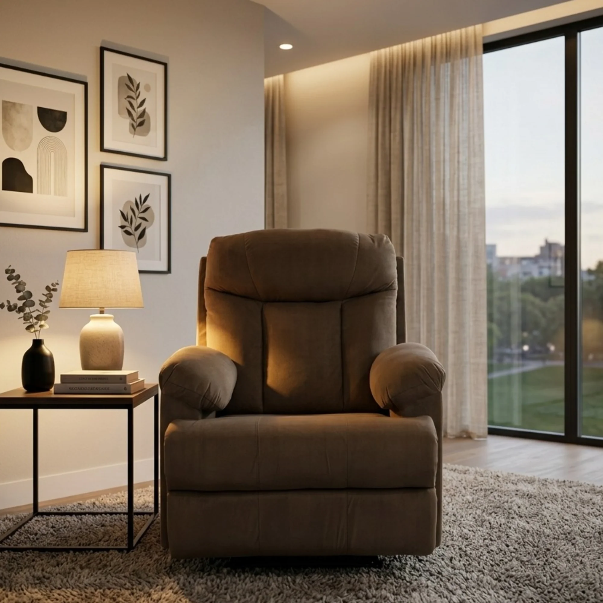 Green Soul  Cloud Single Seater Manual Recliner Sofa - Image 13