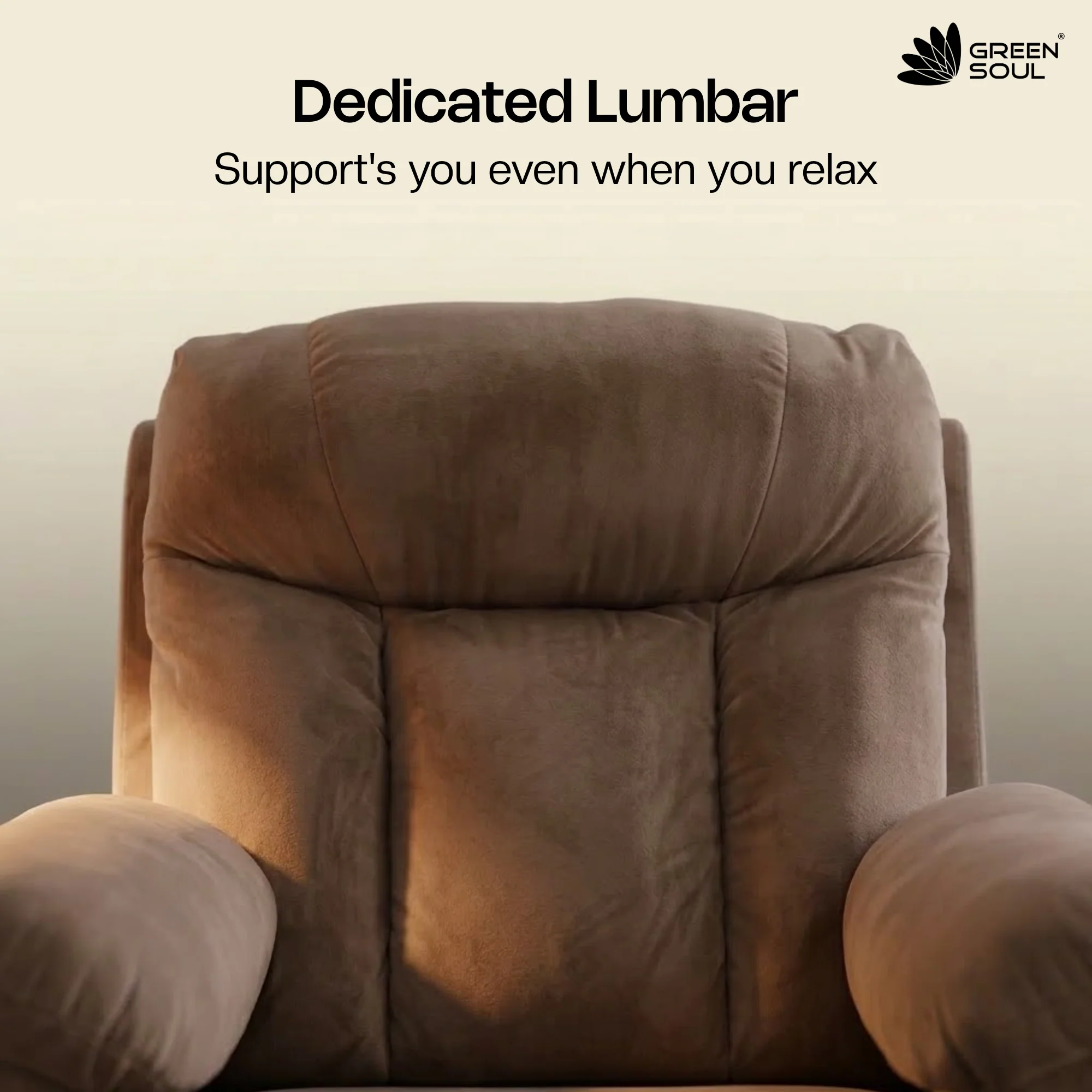 Green Soul  Cloud Single Seater Manual Recliner Sofa - Image 3