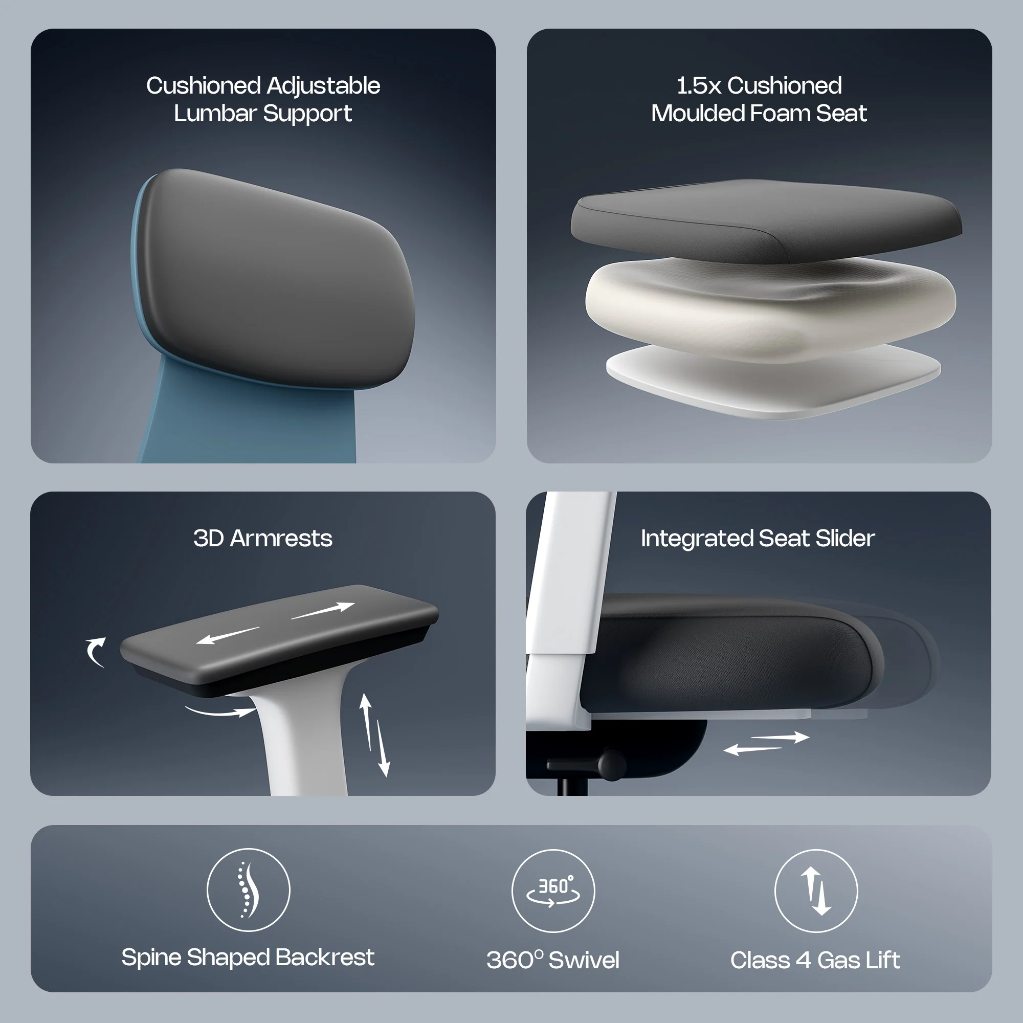 Green Soul Cosmos Superb Ergonomic Office Chair - Image 28