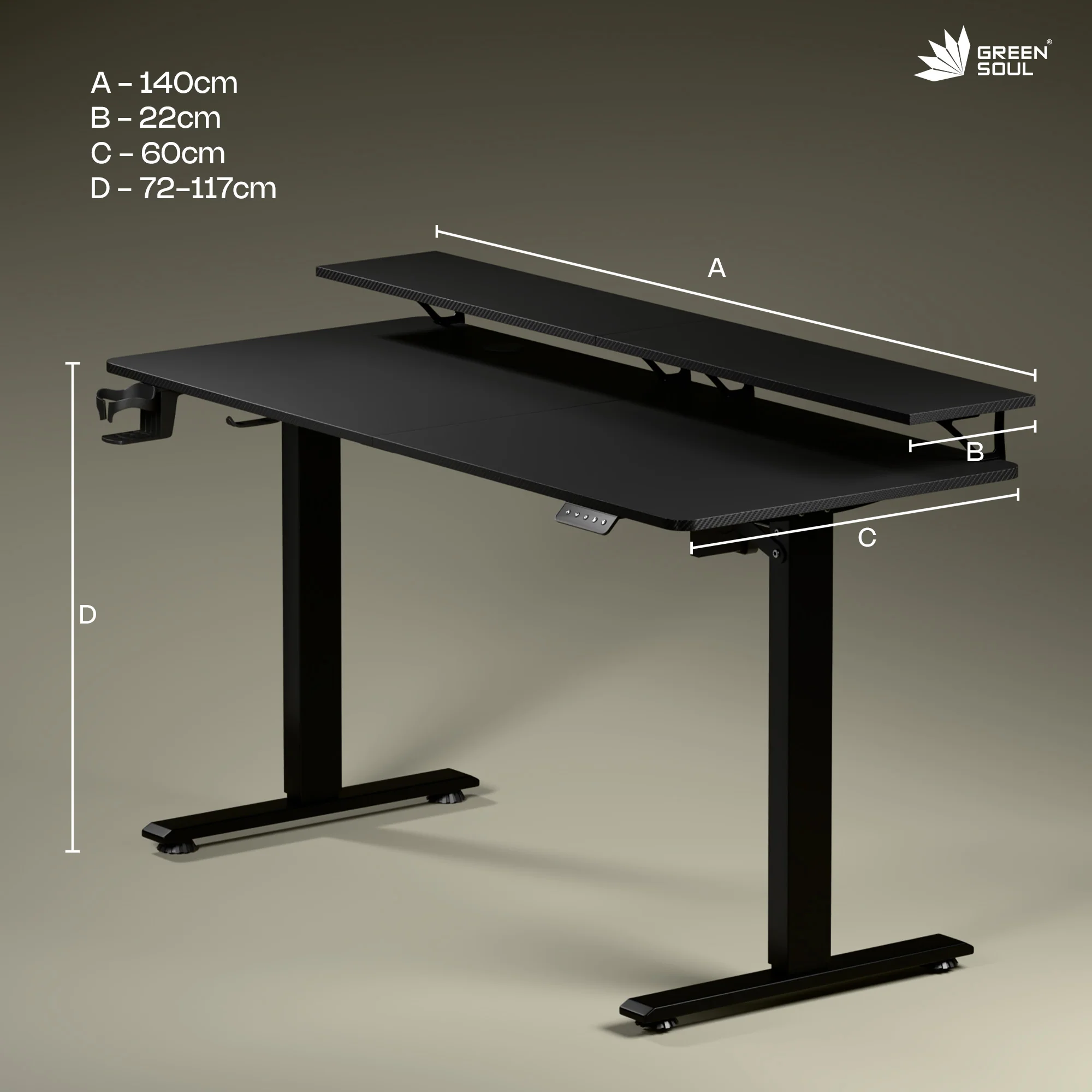 Green Soul Elevate Electric Height Adjustable Table - Image 14