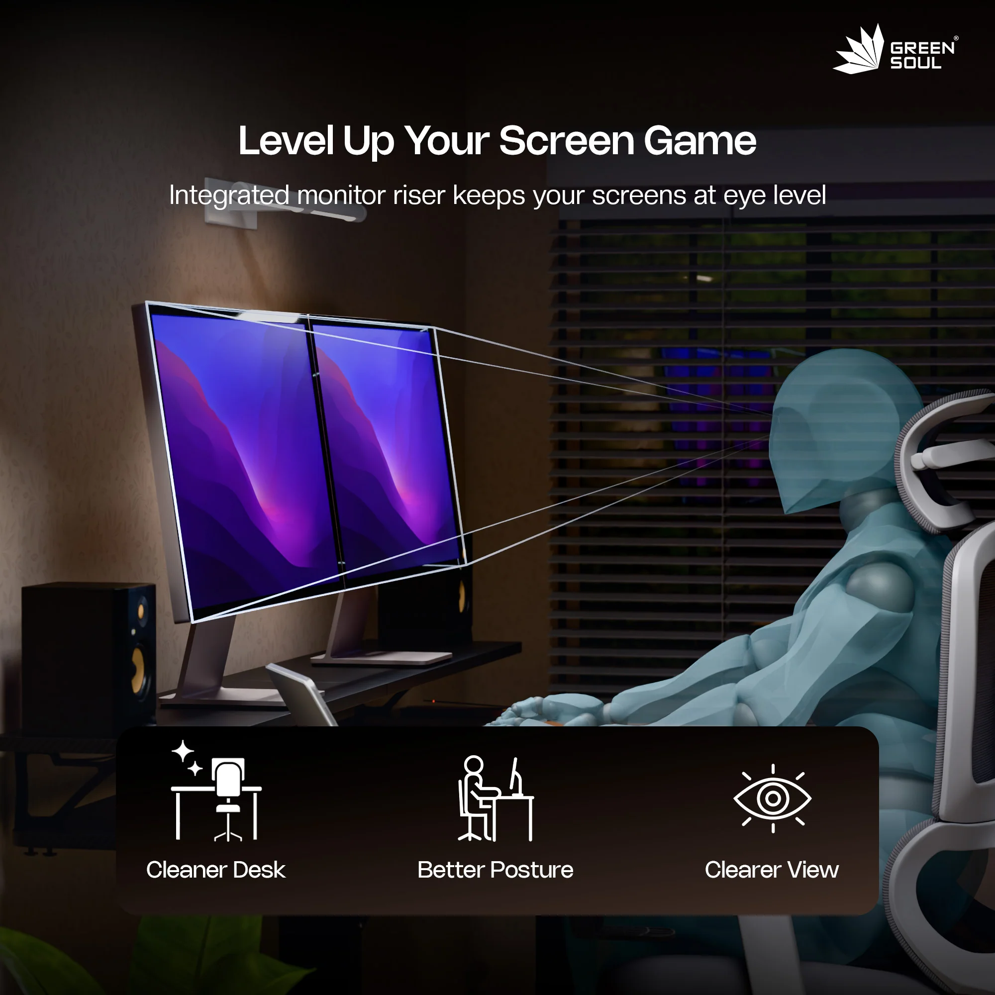 Green Soul Elevate Electric Height Adjustable Table - Image 19