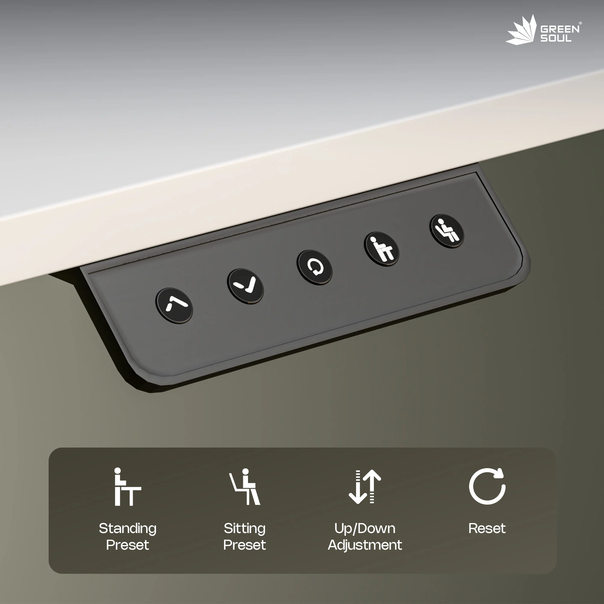 Green Soul Elevate Electric Height Adjustable Table - Image 5