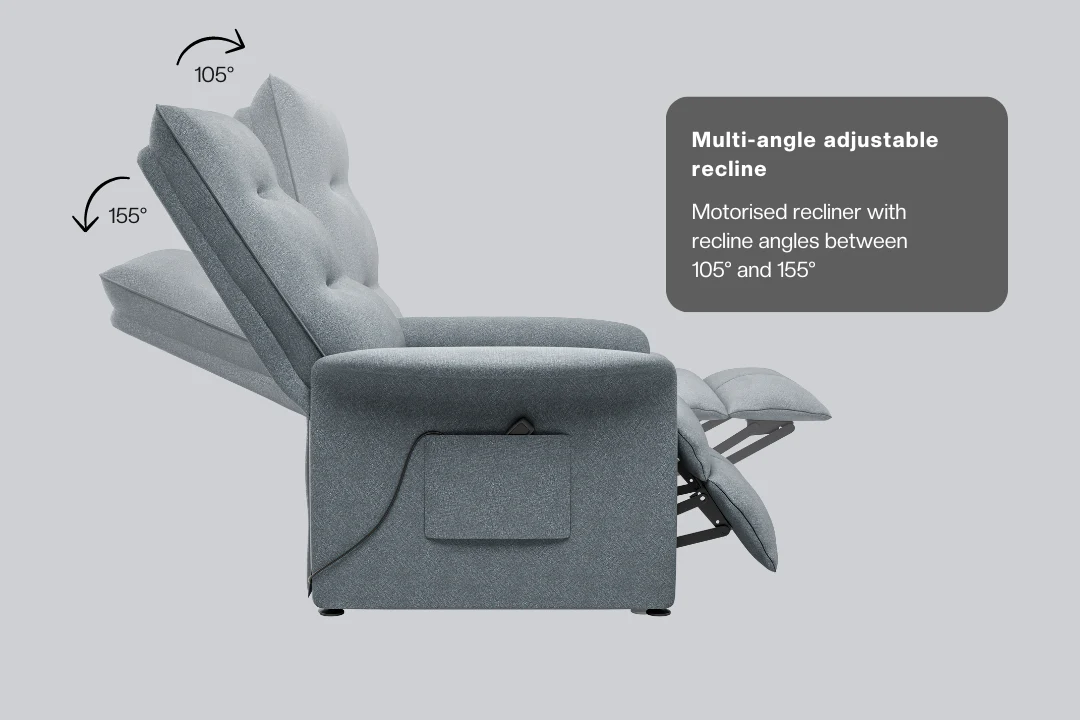 Green Soul Flexy Fabric Single Seater Recliner - Image 6