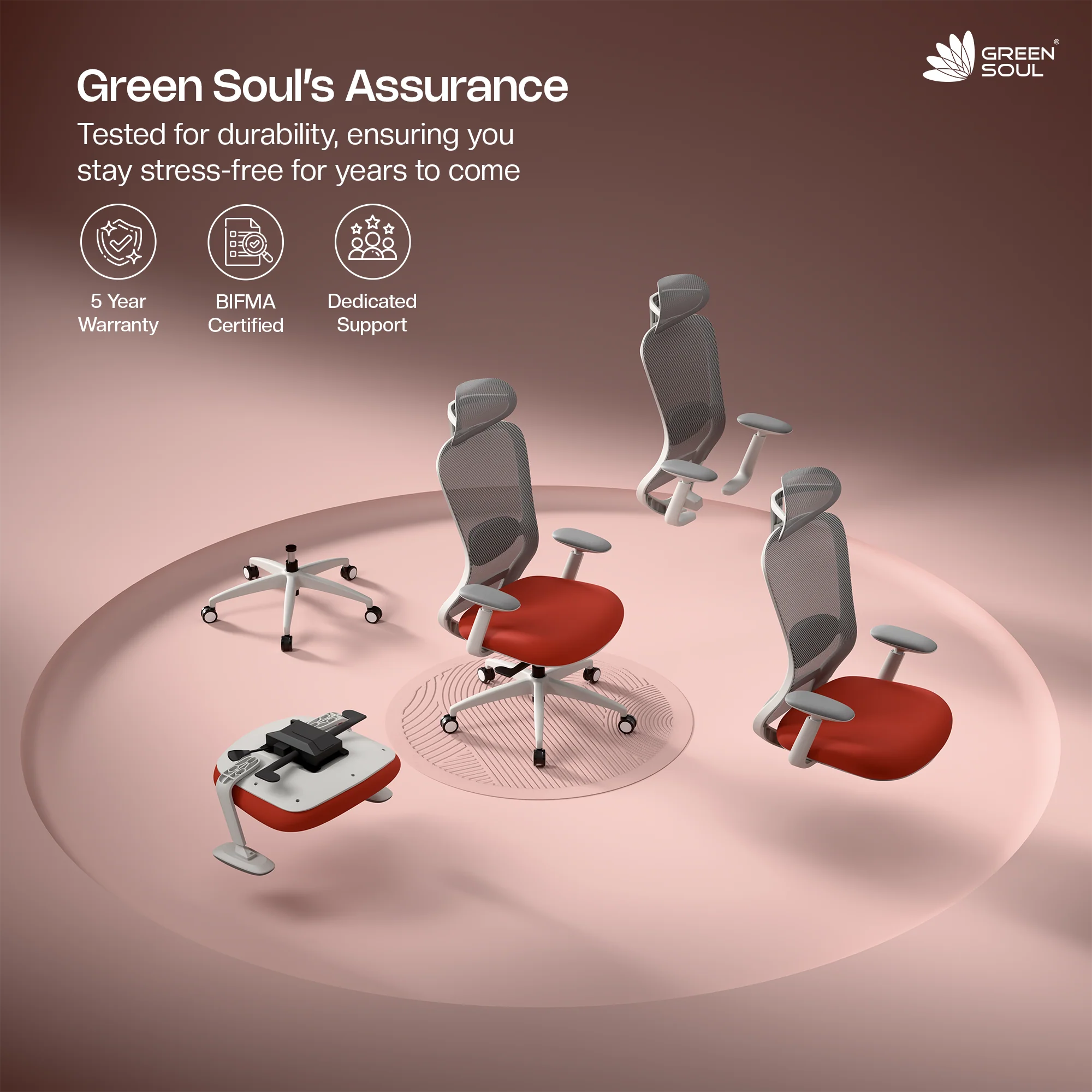 Green Soul Galaxy Ergonomic Office Chair - Image 4