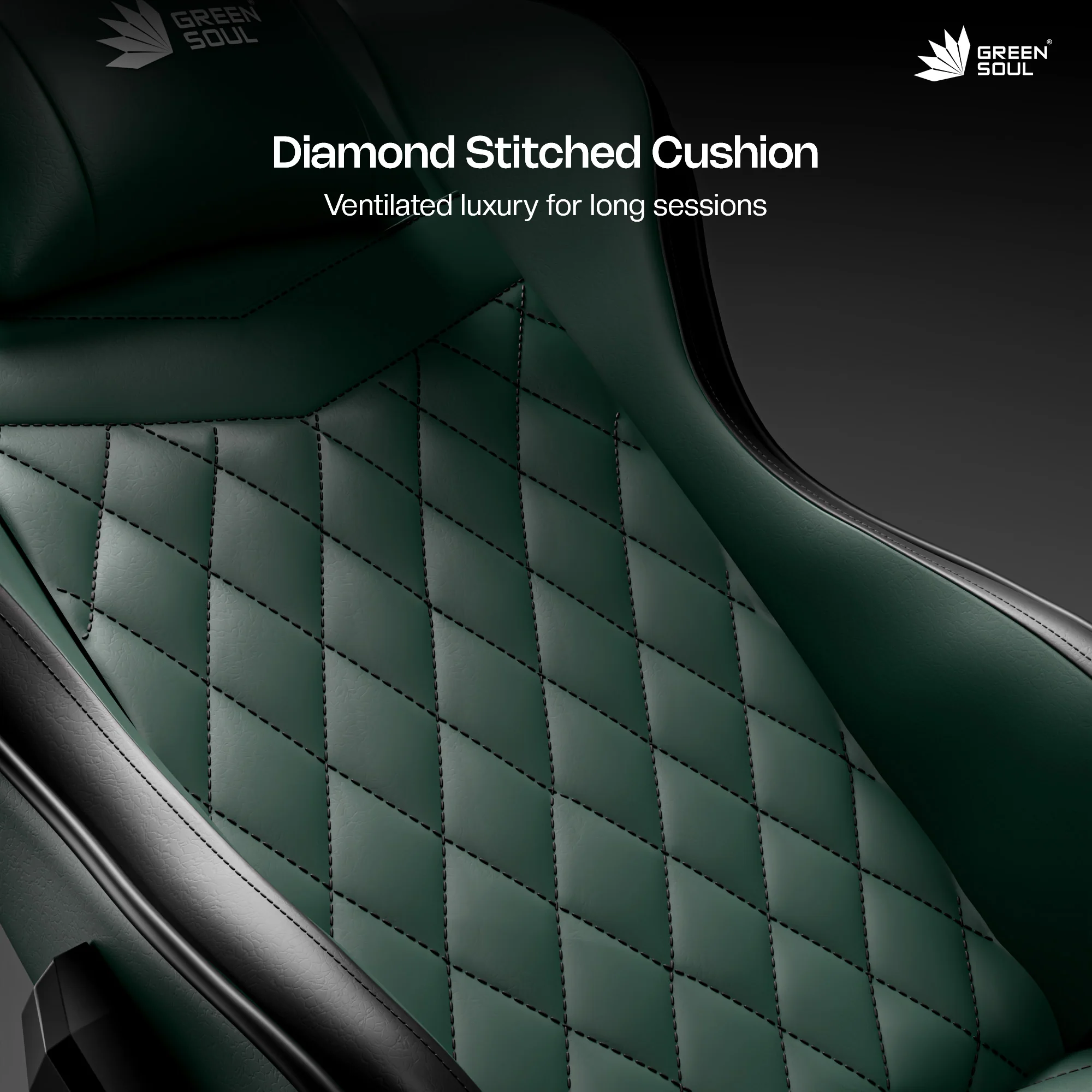 Green Soul Ghost Gaming Chair With Integrated Footrest - Image 42