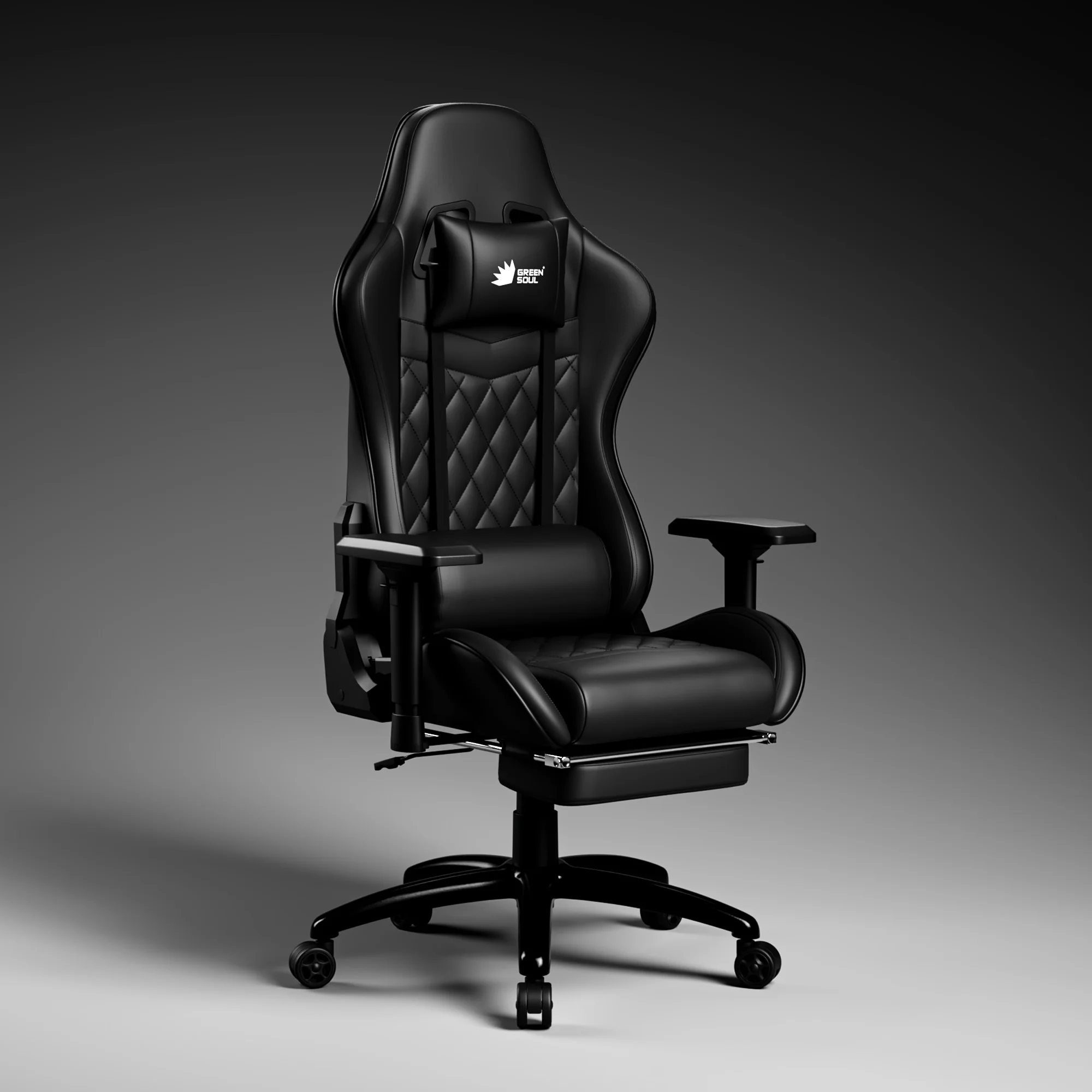 Green Soul Ghost Gaming Chair With Integrated Footrest - Image 71