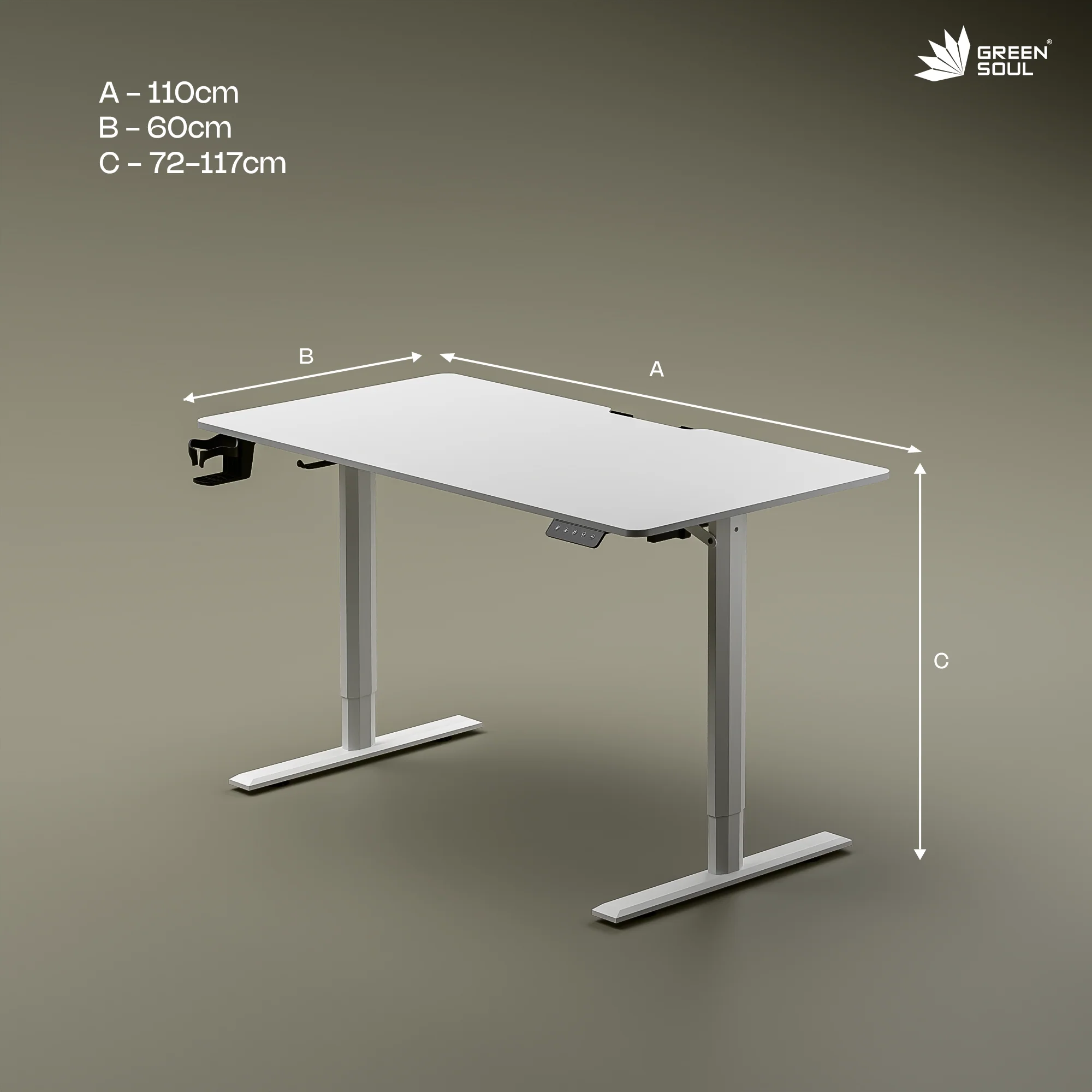 Green Soul Imperium Electric Height Adjustable Table - Image 20