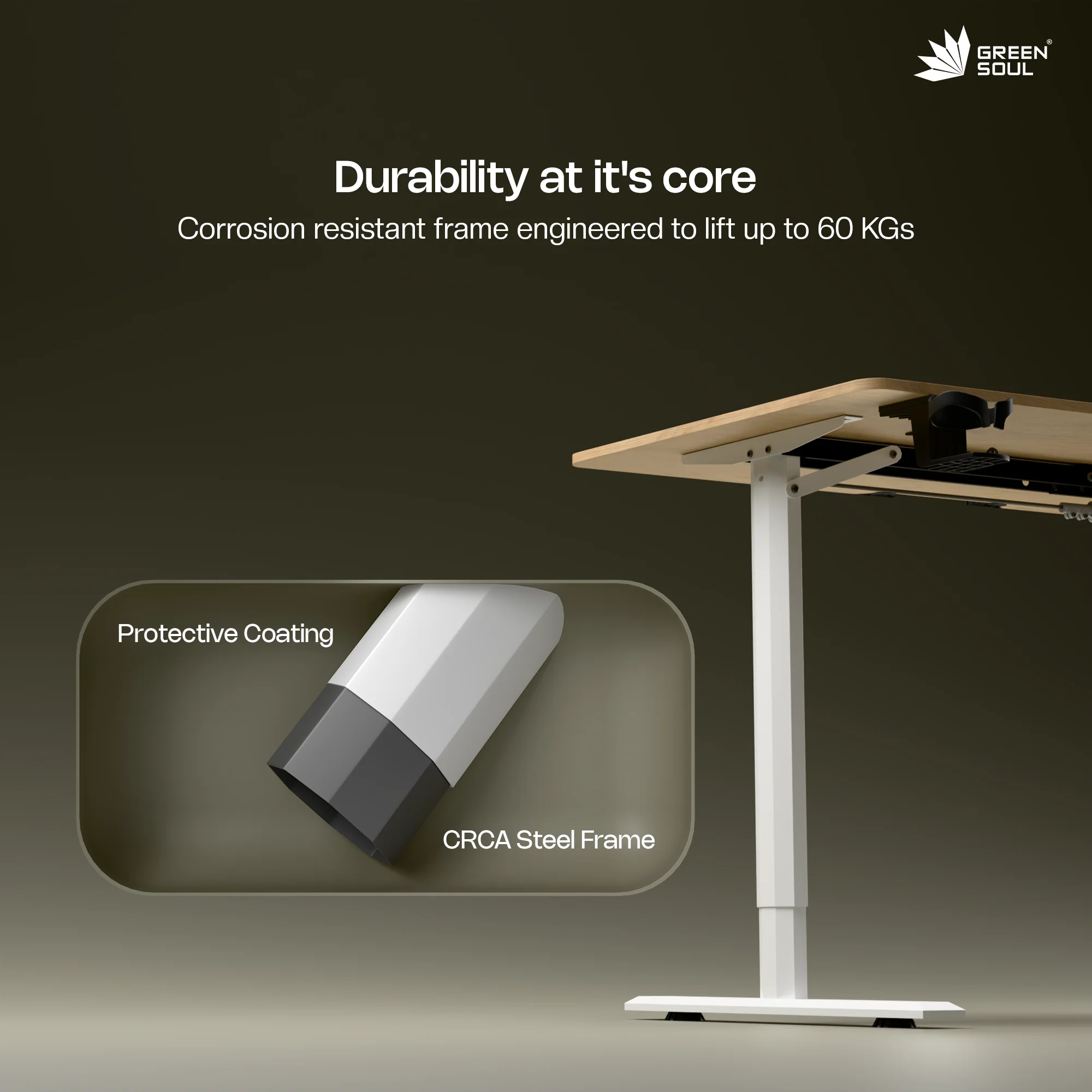 Green Soul Imperium Electric Height Adjustable Table - Image 22