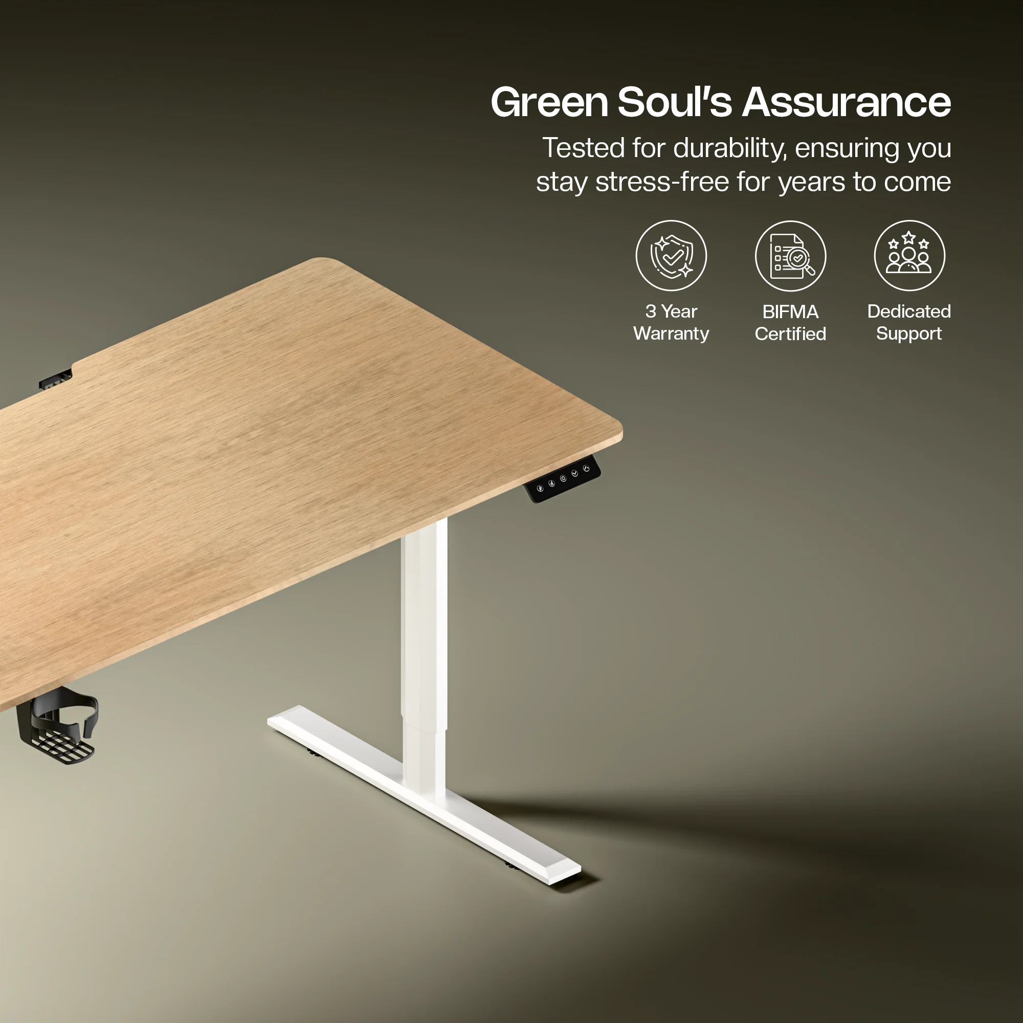 Green Soul Imperium Electric Height Adjustable Table - Image 7