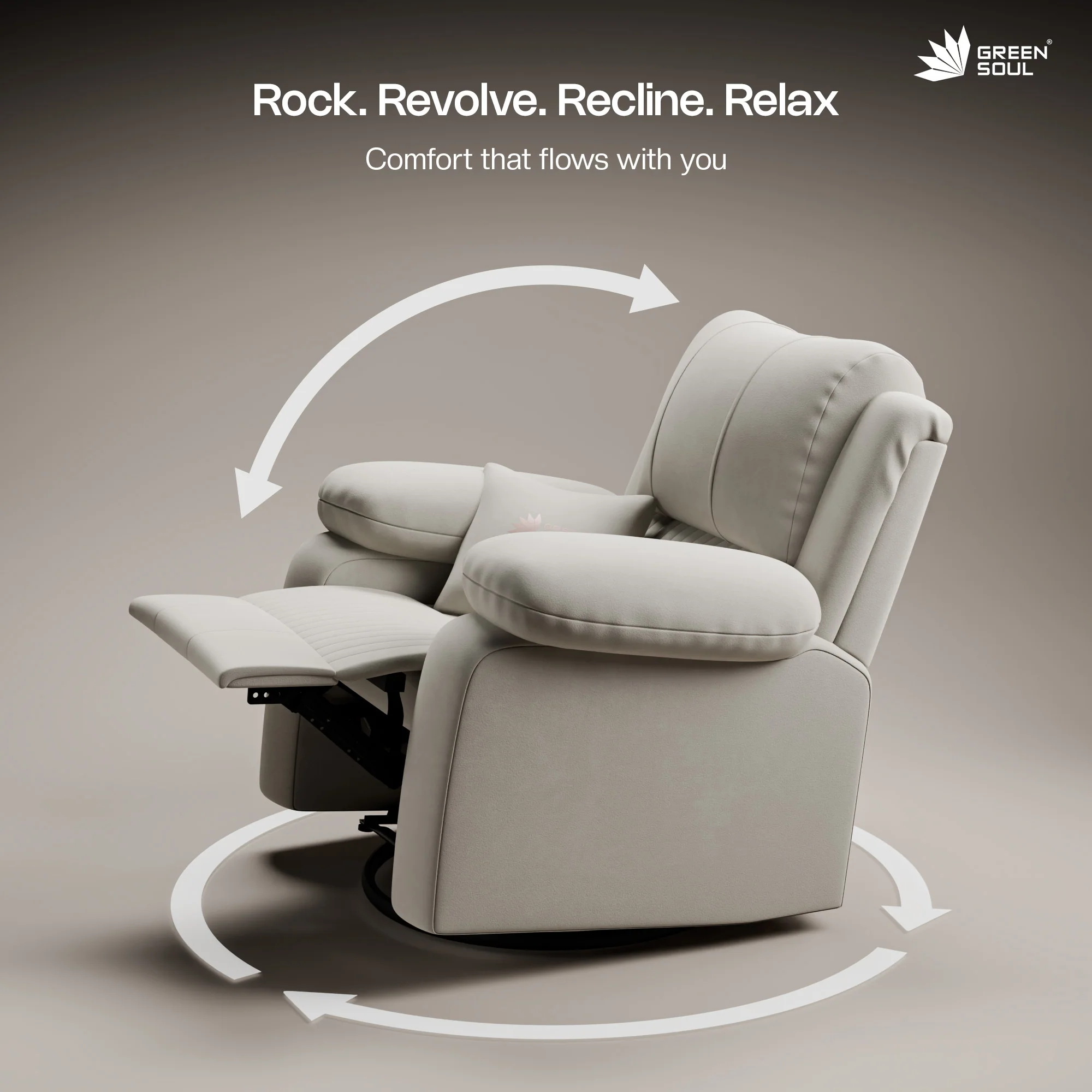 Green Soul Laze 2.0 Manual Recliner Sofa - Image 13