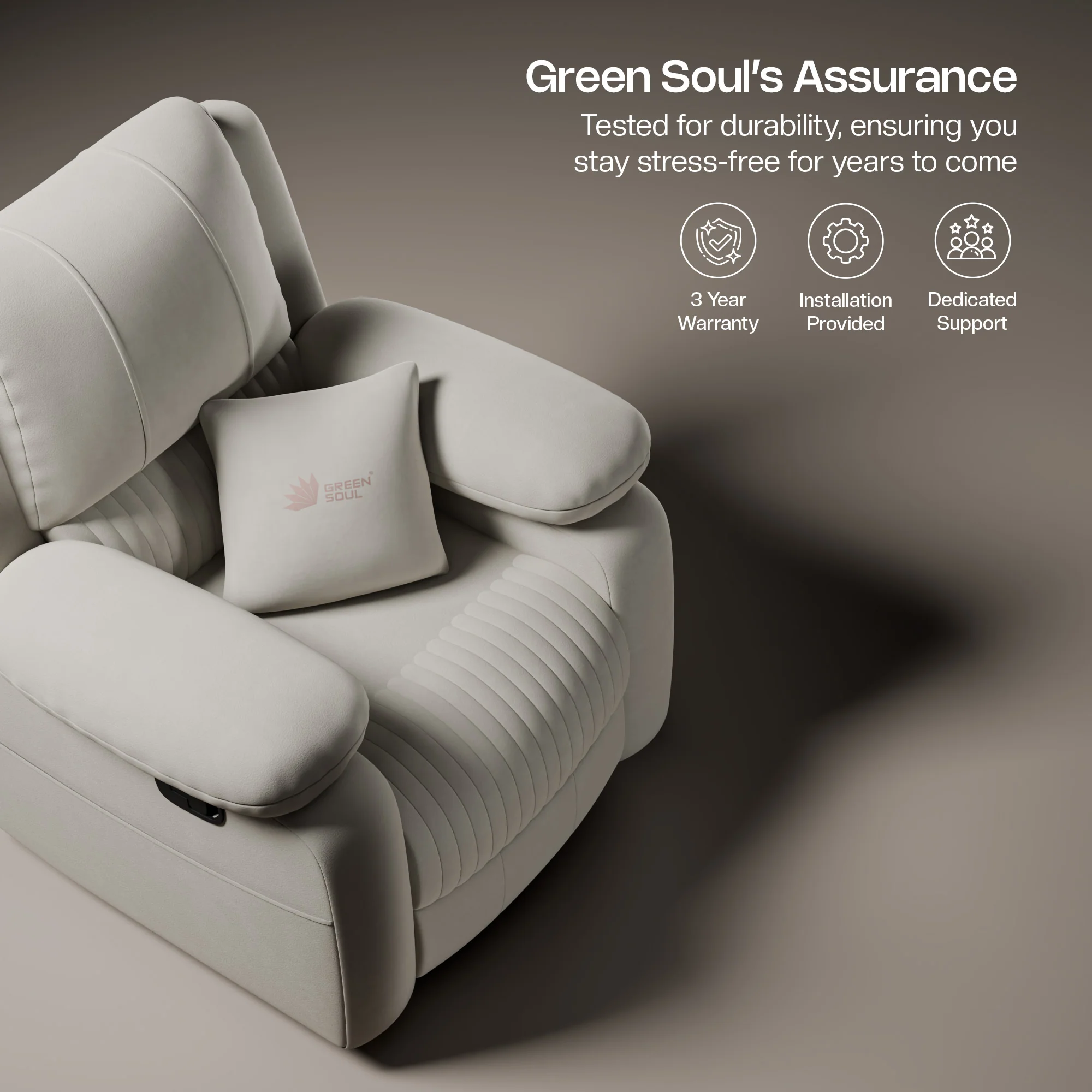 Green Soul Laze 2.0 Manual Recliner Sofa - Image 15