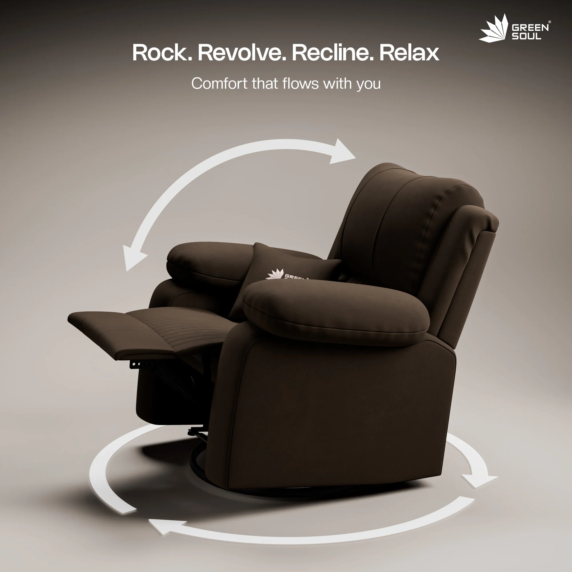 Green Soul Laze 2.0 Manual Recliner Sofa - Image 4