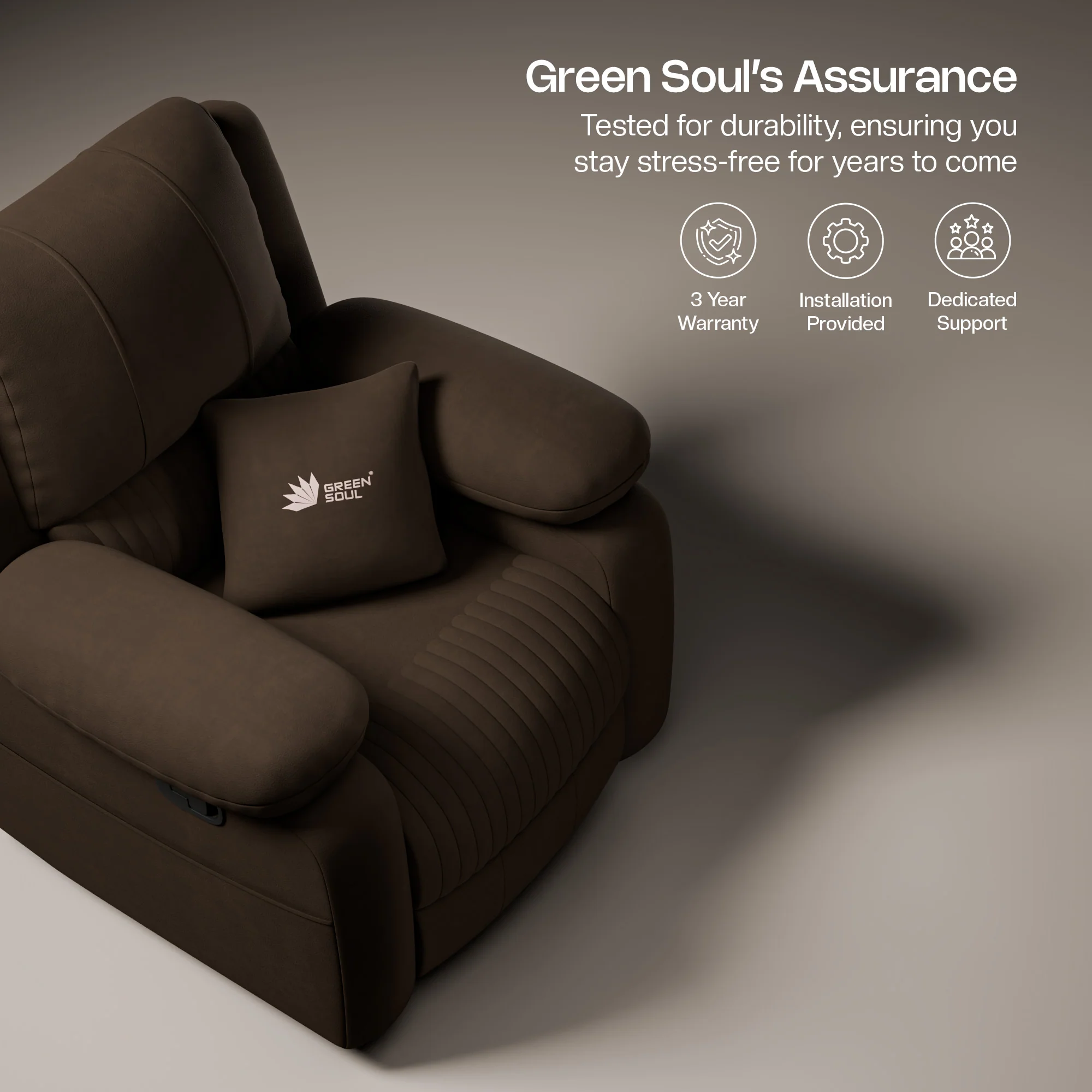 Green Soul Laze 2.0 Manual Recliner Sofa - Image 6