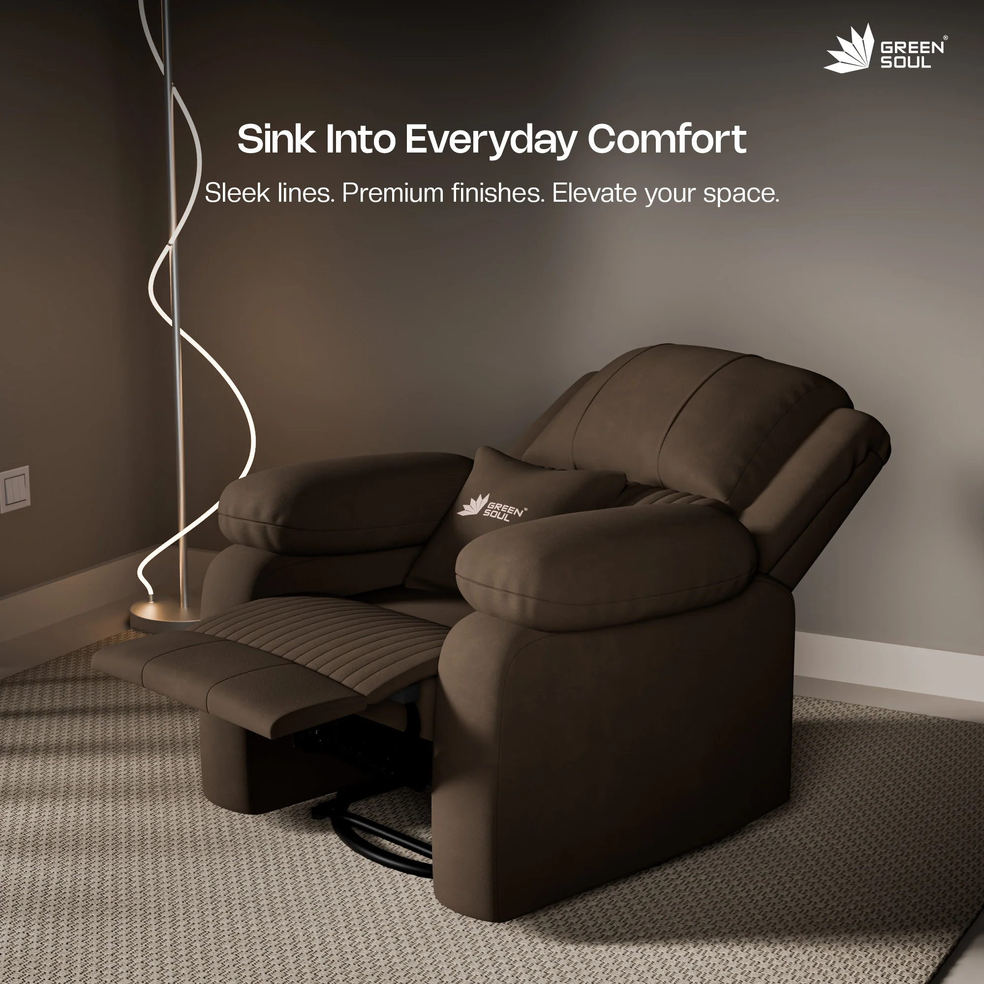 Green Soul Laze 2.0 Manual Recliner Sofa - Image 8