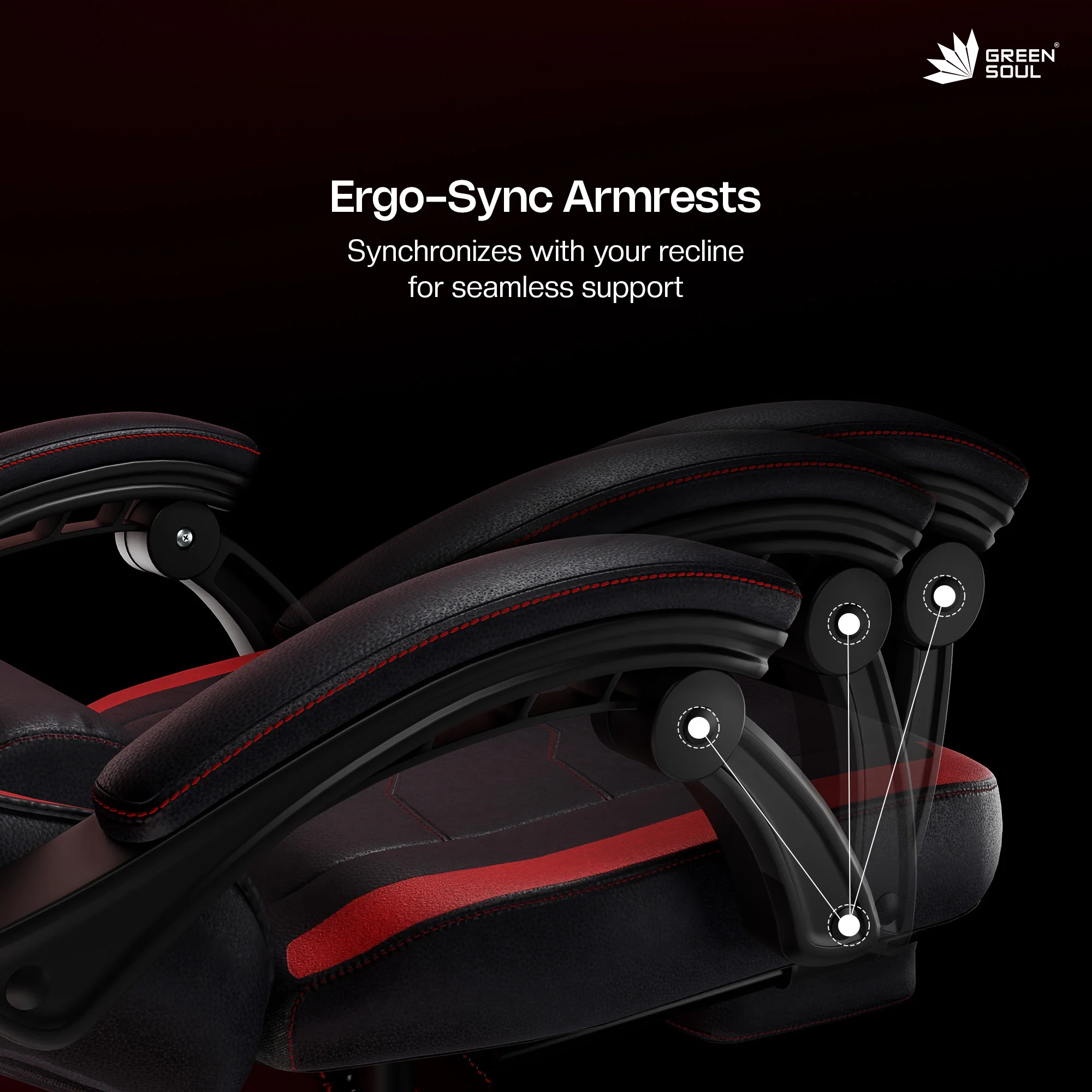 Green Soul Blade Ergonomic Gaming Chair Multi-Functional Computer Chair - Image 22