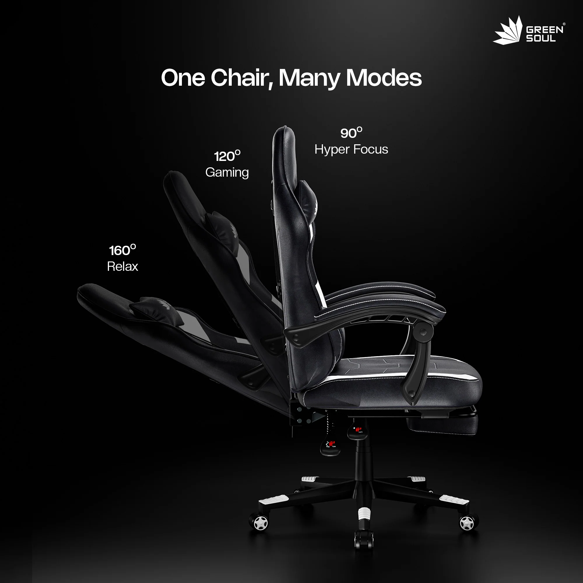 Green Soul Blade Ergonomic Gaming Chair Multi-Functional Computer Chair - Image 29