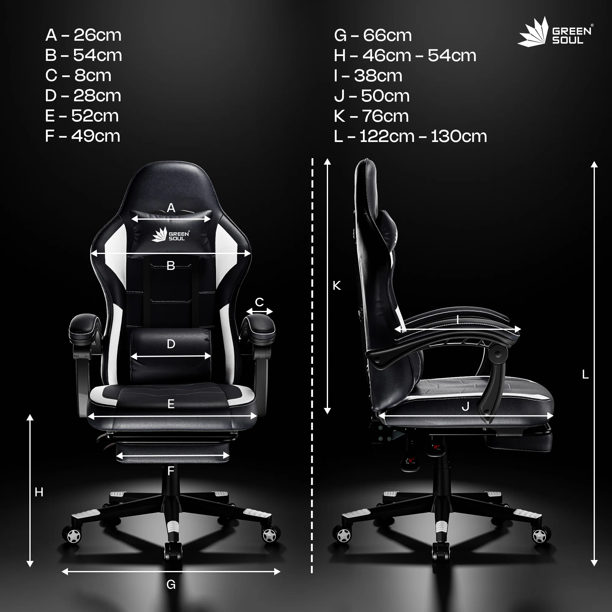 Green Soul Blade Ergonomic Gaming Chair Multi-Functional Computer Chair - Image 33
