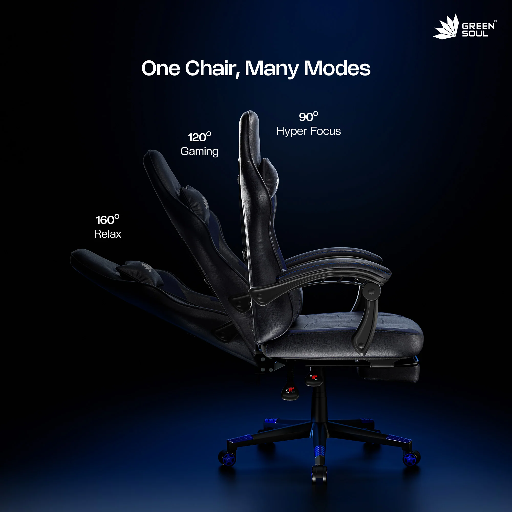 Green Soul Blade Ergonomic Gaming Chair Multi-Functional Computer Chair - Image 6