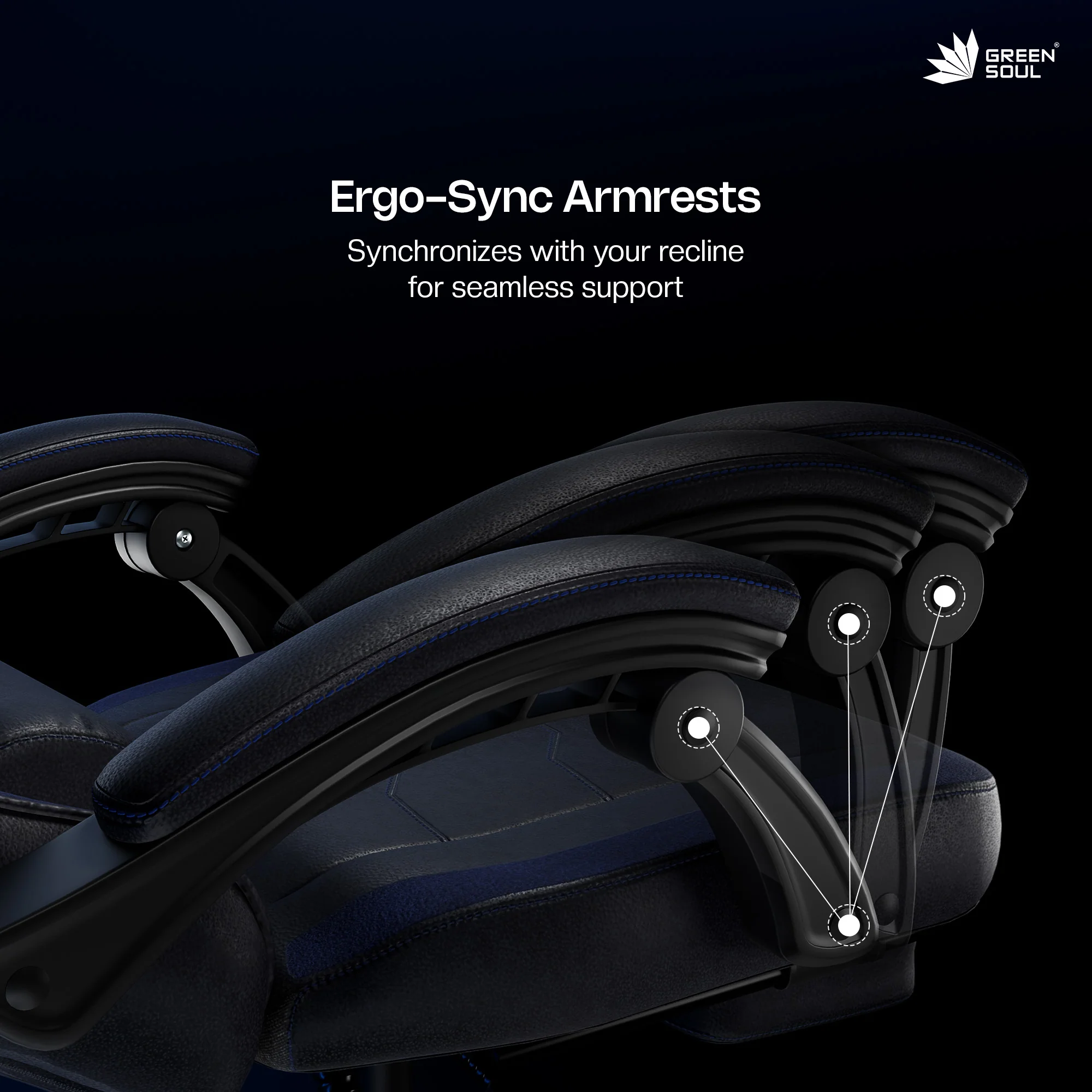 Green Soul Blade Ergonomic Gaming Chair Multi-Functional Computer Chair - Image 7