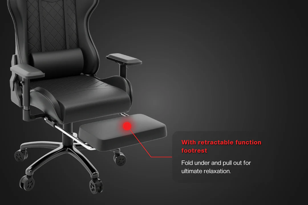 Green Soul Ghost Gaming Chair With Integrated Footrest - Image 9