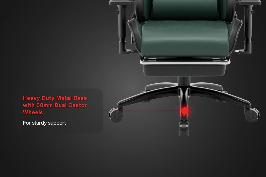 Green Soul Ghost Gaming Chair With Integrated Footrest - Image 15
