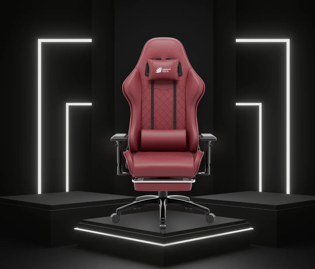 Green Soul Ghost Gaming Chair With Integrated Footrest - Image 24