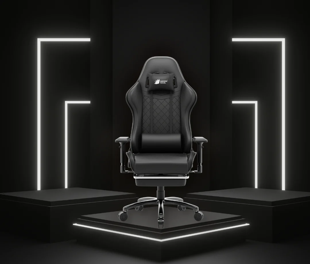 Green Soul Ghost Gaming Chair With Integrated Footrest - Image 4