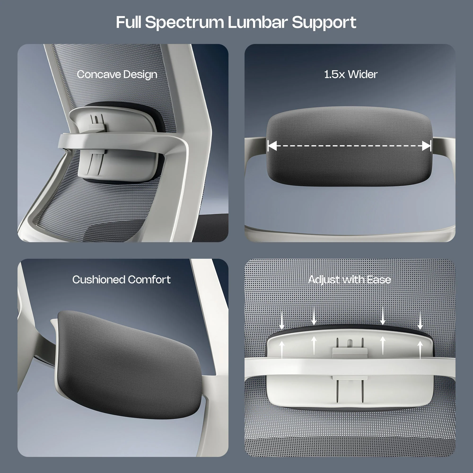 Green Soul Leo Designed for Broad Shoulders Mesh Ergonomic Office Chair - Image 38