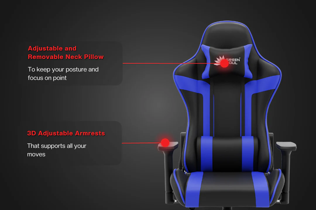 Green Soul Raptor 2.0 Racing Edition Gaming Chair - Image 23