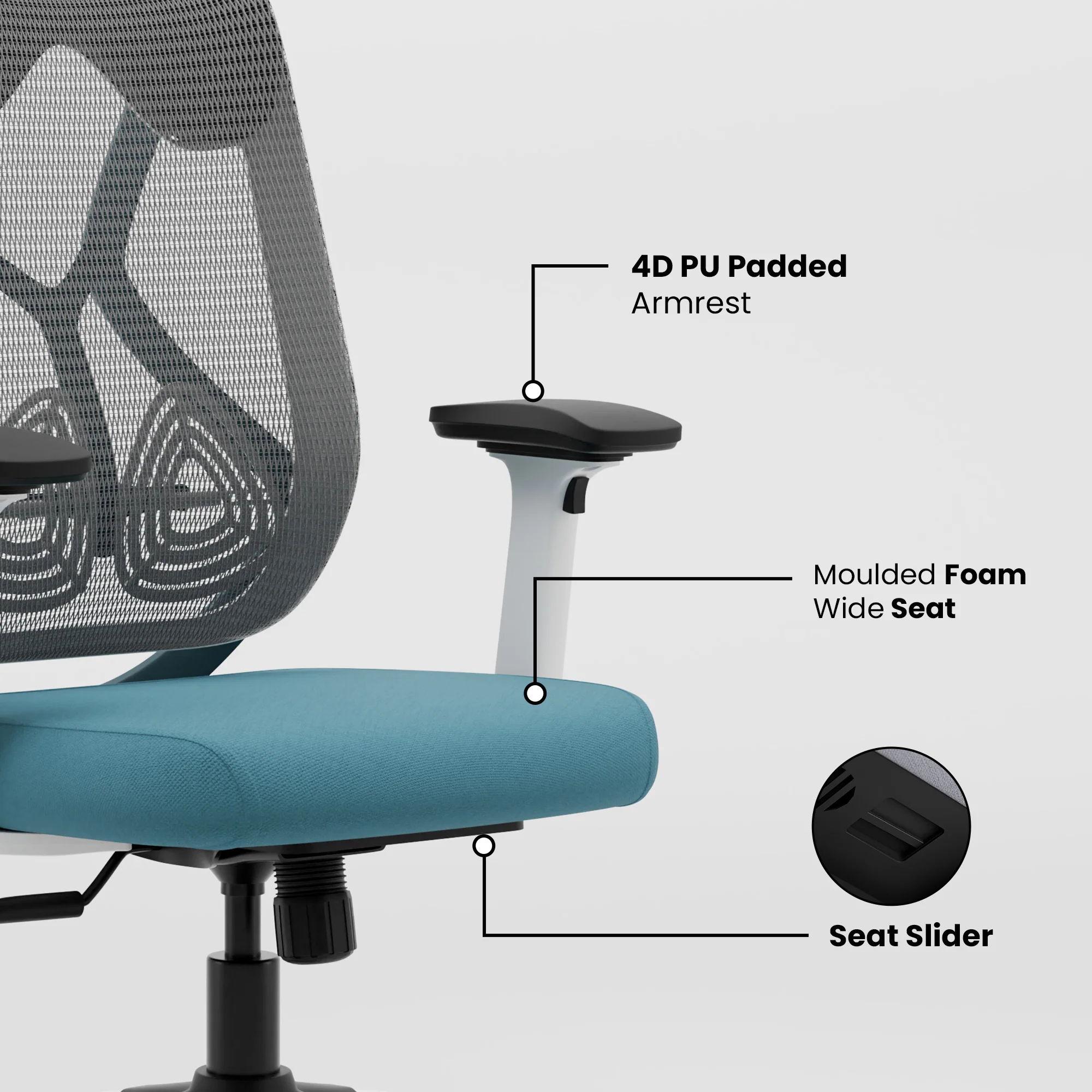 Green Soul Zodiac Pro Series High Back Mesh Office Chair - Image 71