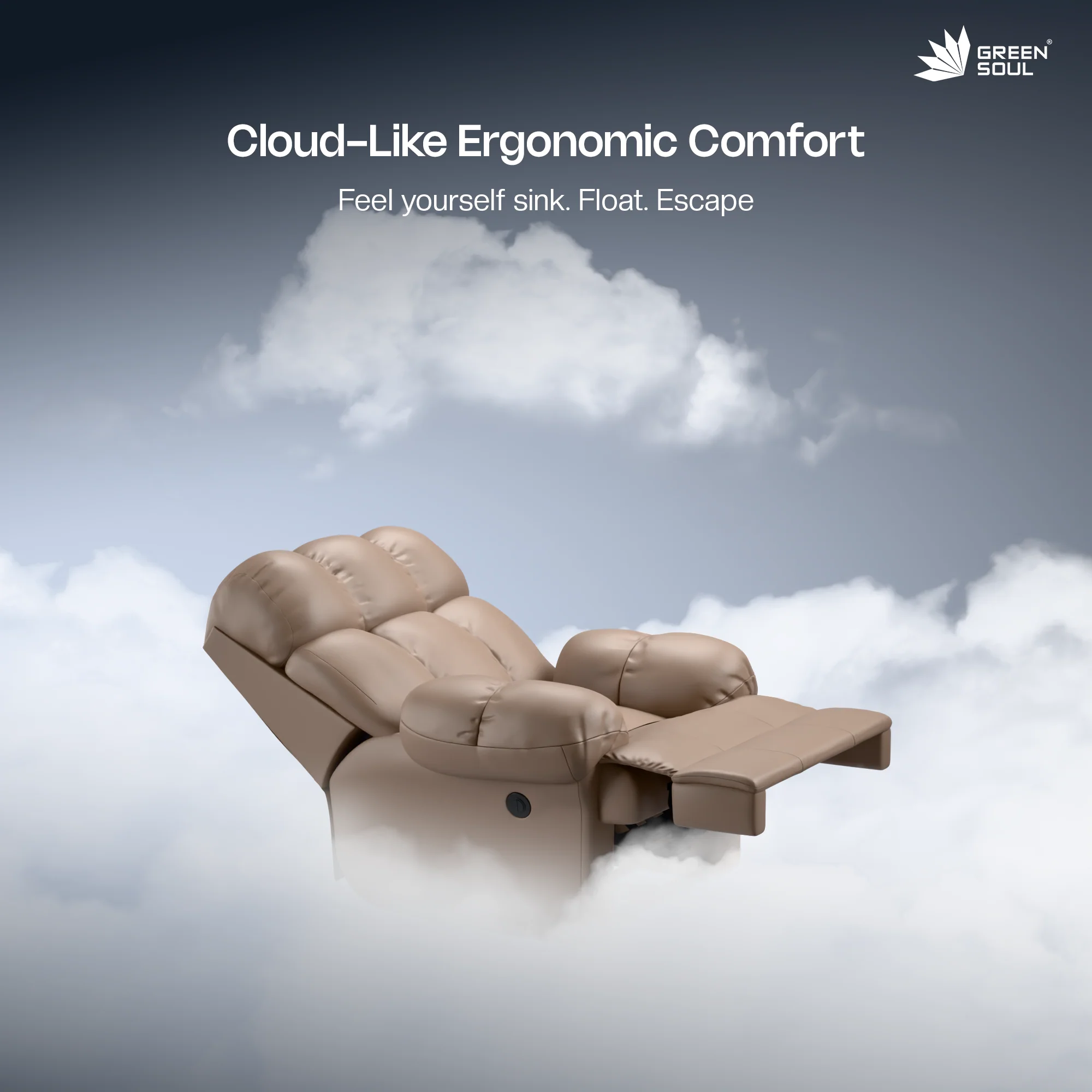 Green Soul Shangri-La Rocking, Revolving and Recline Single Seater Electric Recliner Sofa - Image 112