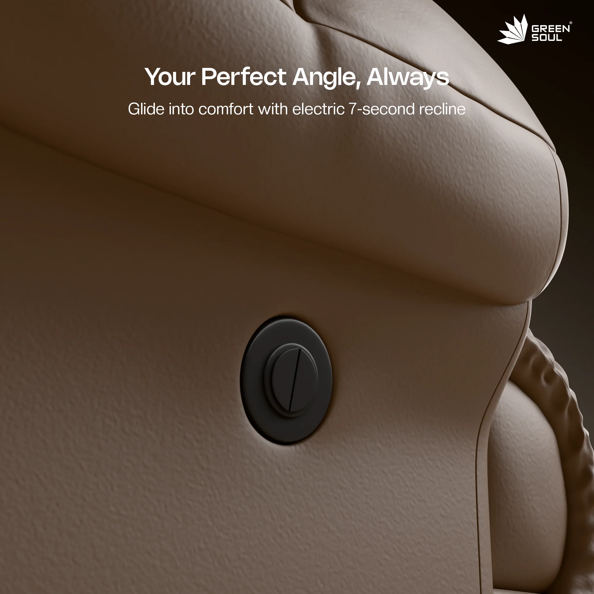 Green Soul Shangri-La Rocking, Revolving and Recline Single Seater Electric Recliner Sofa - Image 116