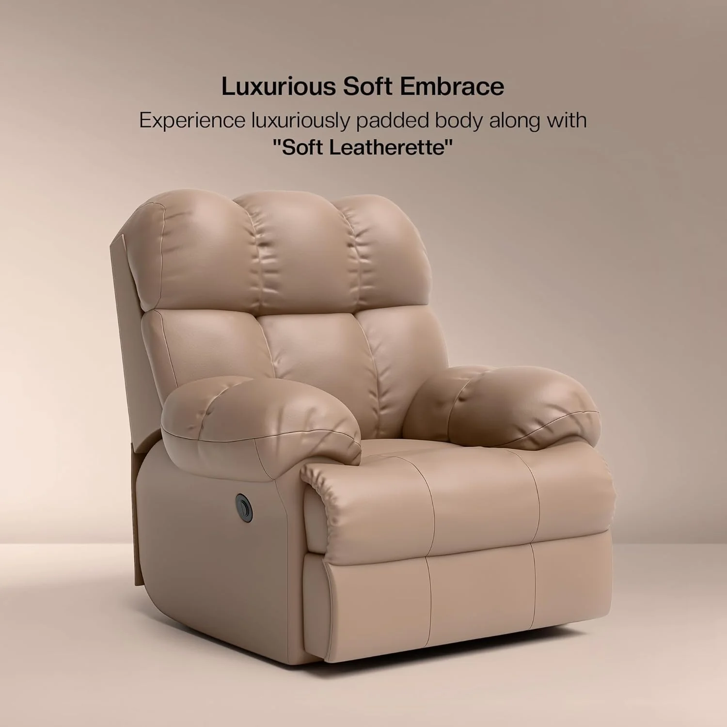 Green Soul Shangri-La Rocking, Revolving and Recline Single Seater Electric Recliner Sofa - Image 37