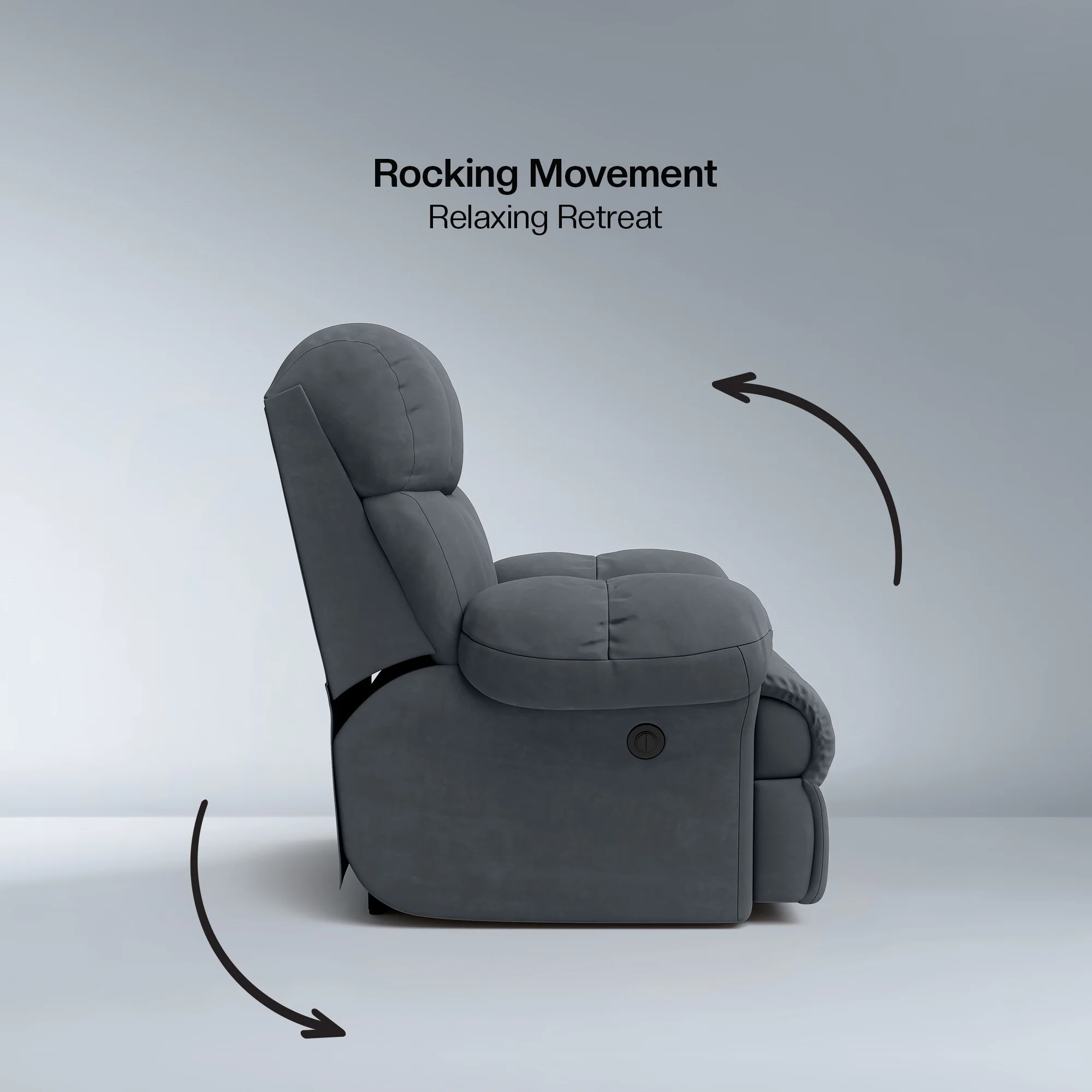 Green Soul Shangri-La Rocking, Revolving and Recline Single Seater Electric Recliner Sofa - Image 46