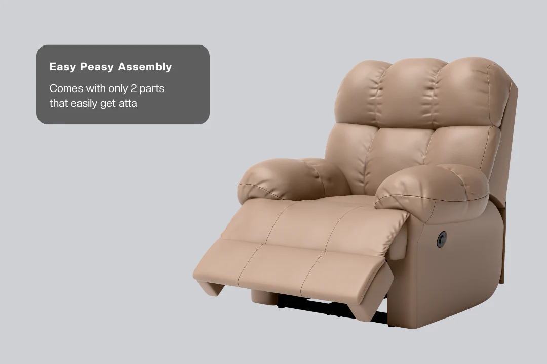 Green Soul Shangri-La Rocking, Revolving and Recline Single Seater Electric Recliner Sofa - Image 92