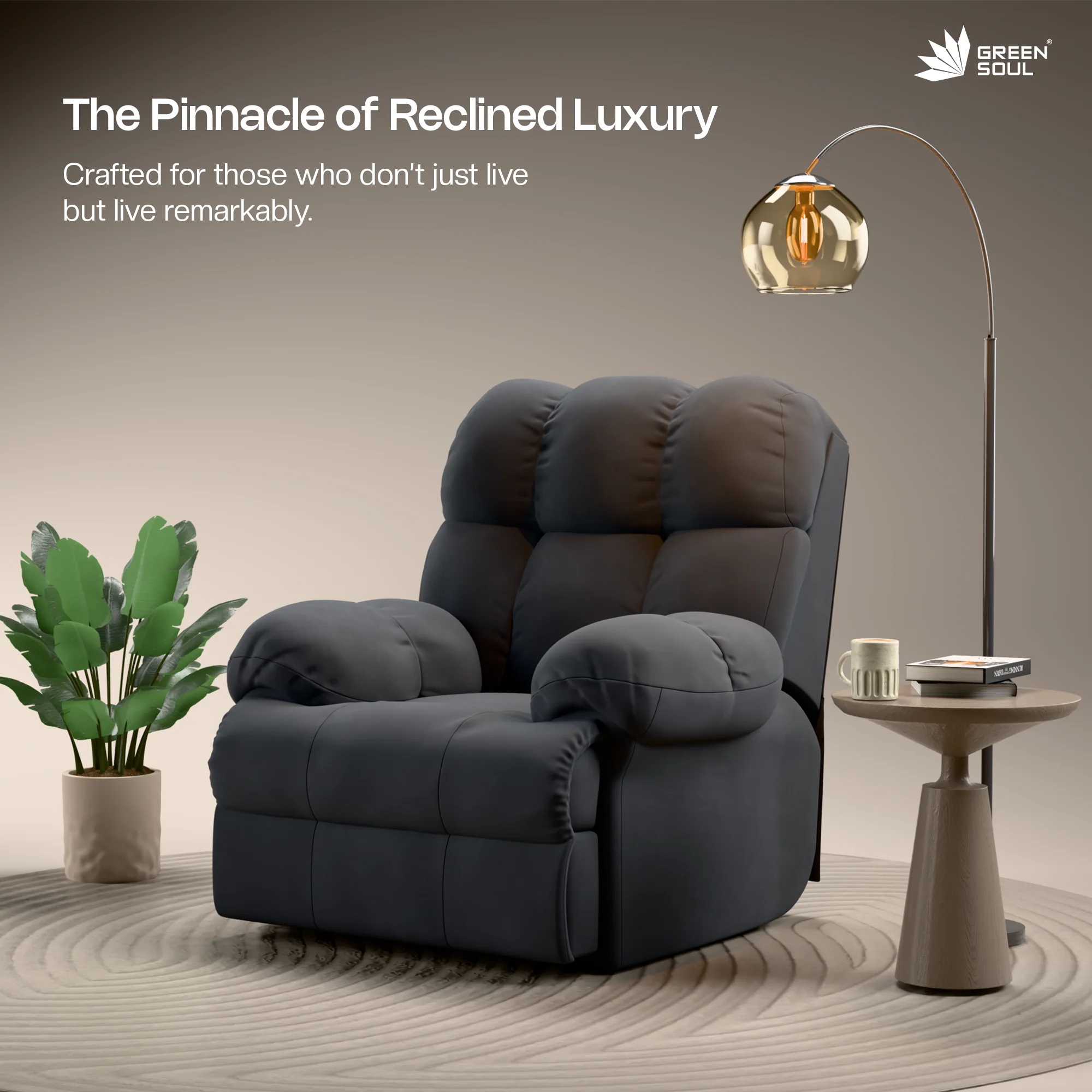 Green Soul® Shangri-La Single Seater Electric Recliner Sofa - Image 47
