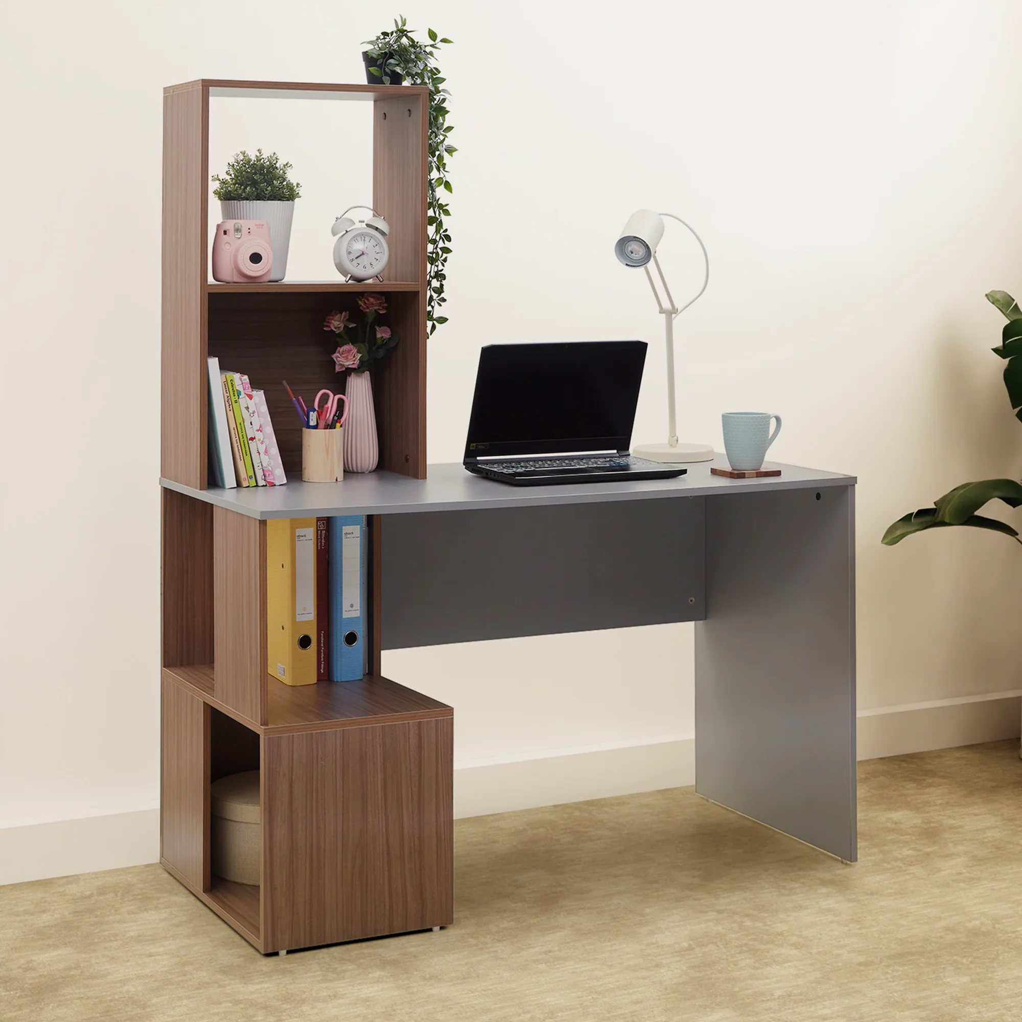 Green Soul Vermont Study Table - Gothic Grey - Image 13