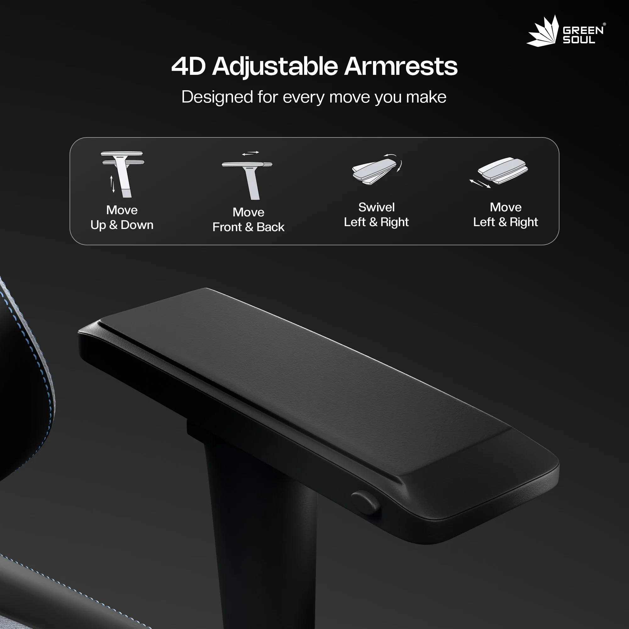 Green Soul Vision Gaming Chair - Image 34