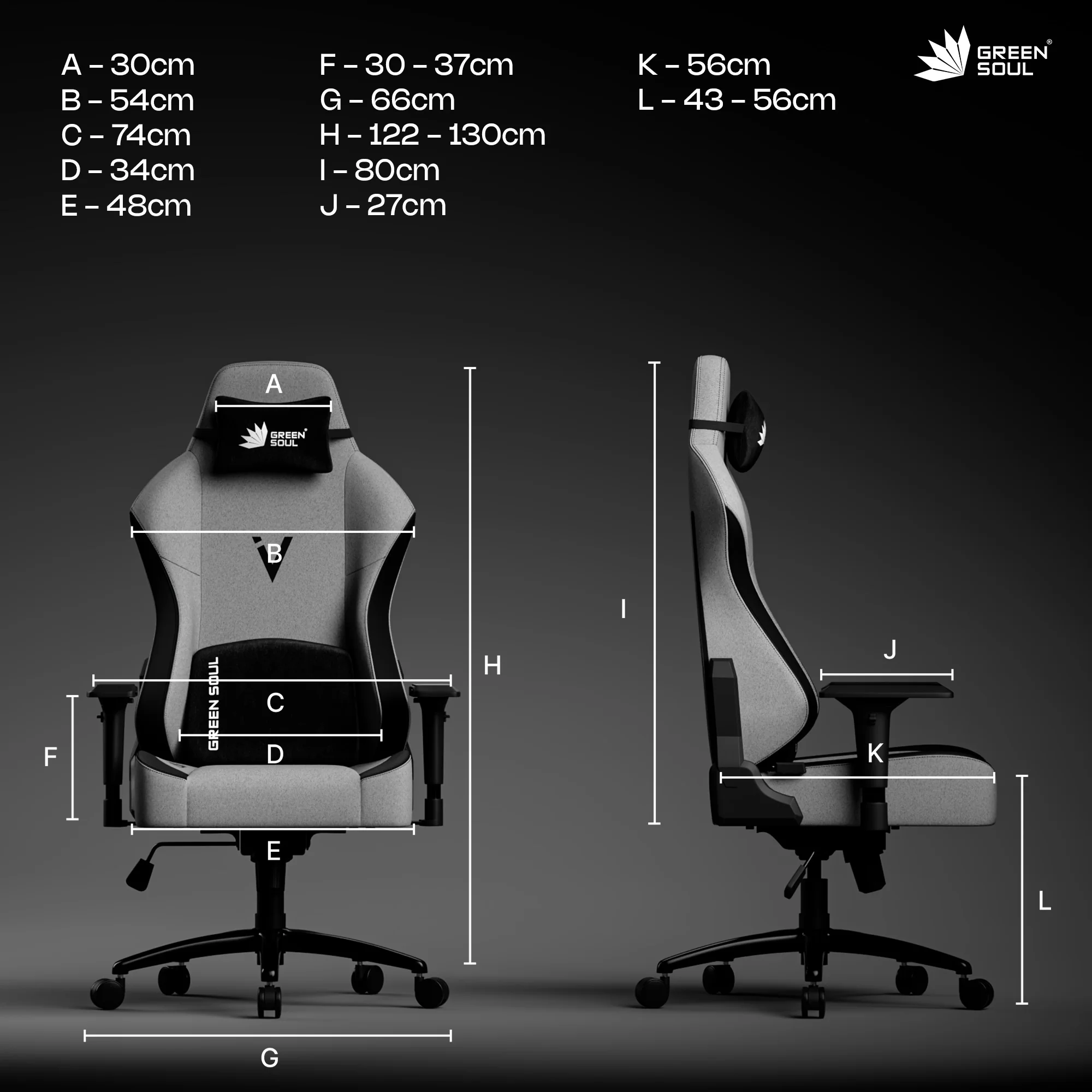 Green Soul Vision Gaming Chair - Image 46
