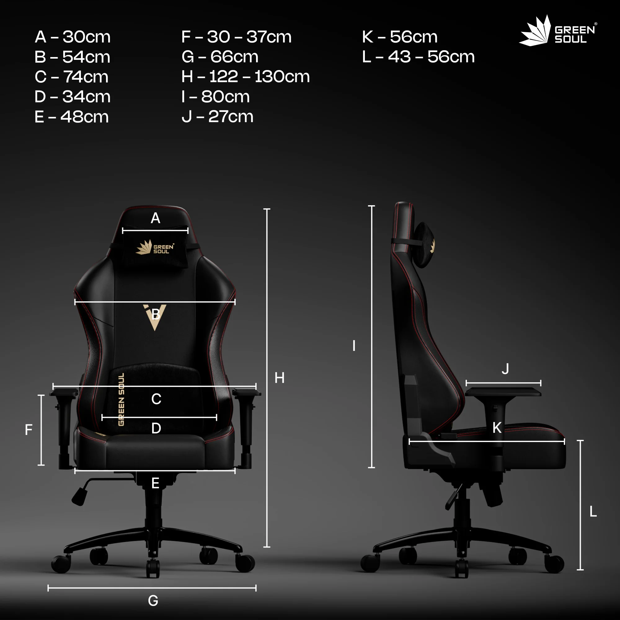 Green Soul Vision Gaming Chair - Image 47