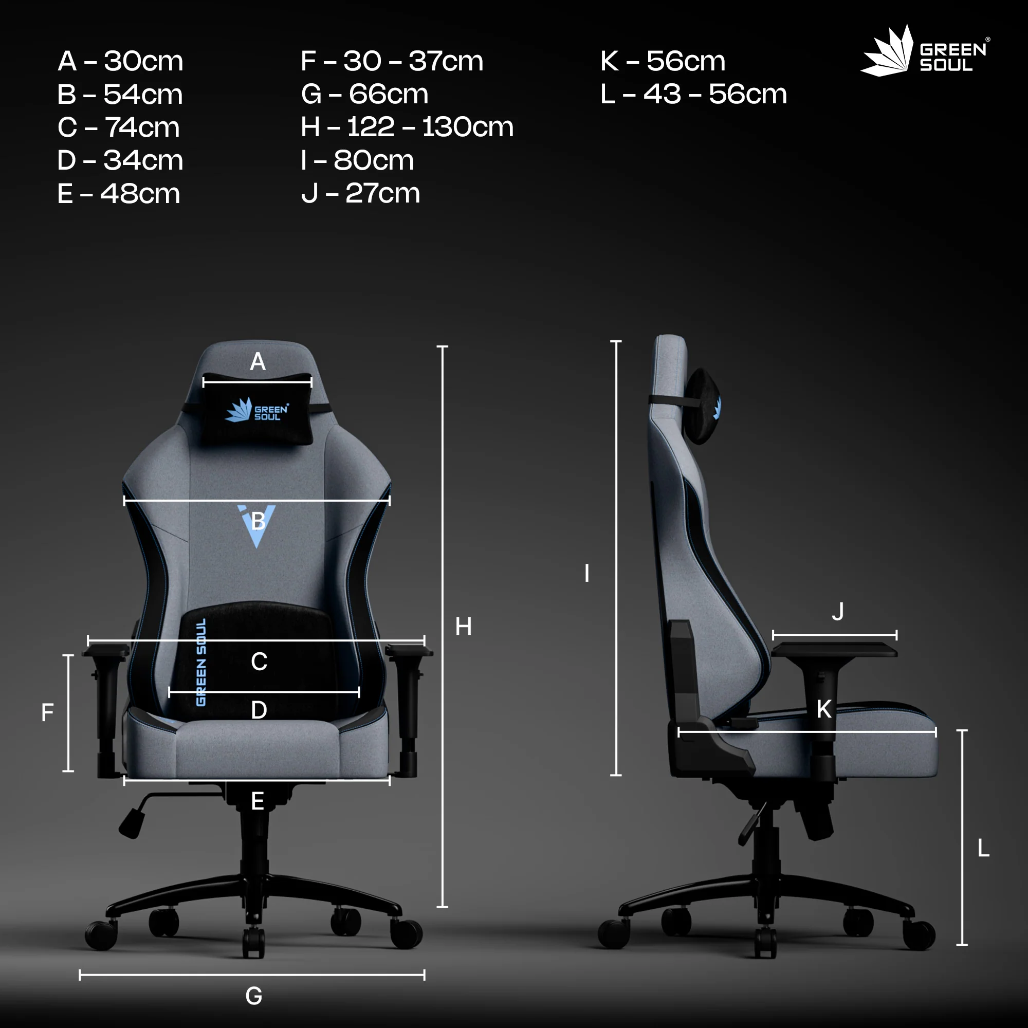 Green Soul Vision Gaming Chair - Image 48